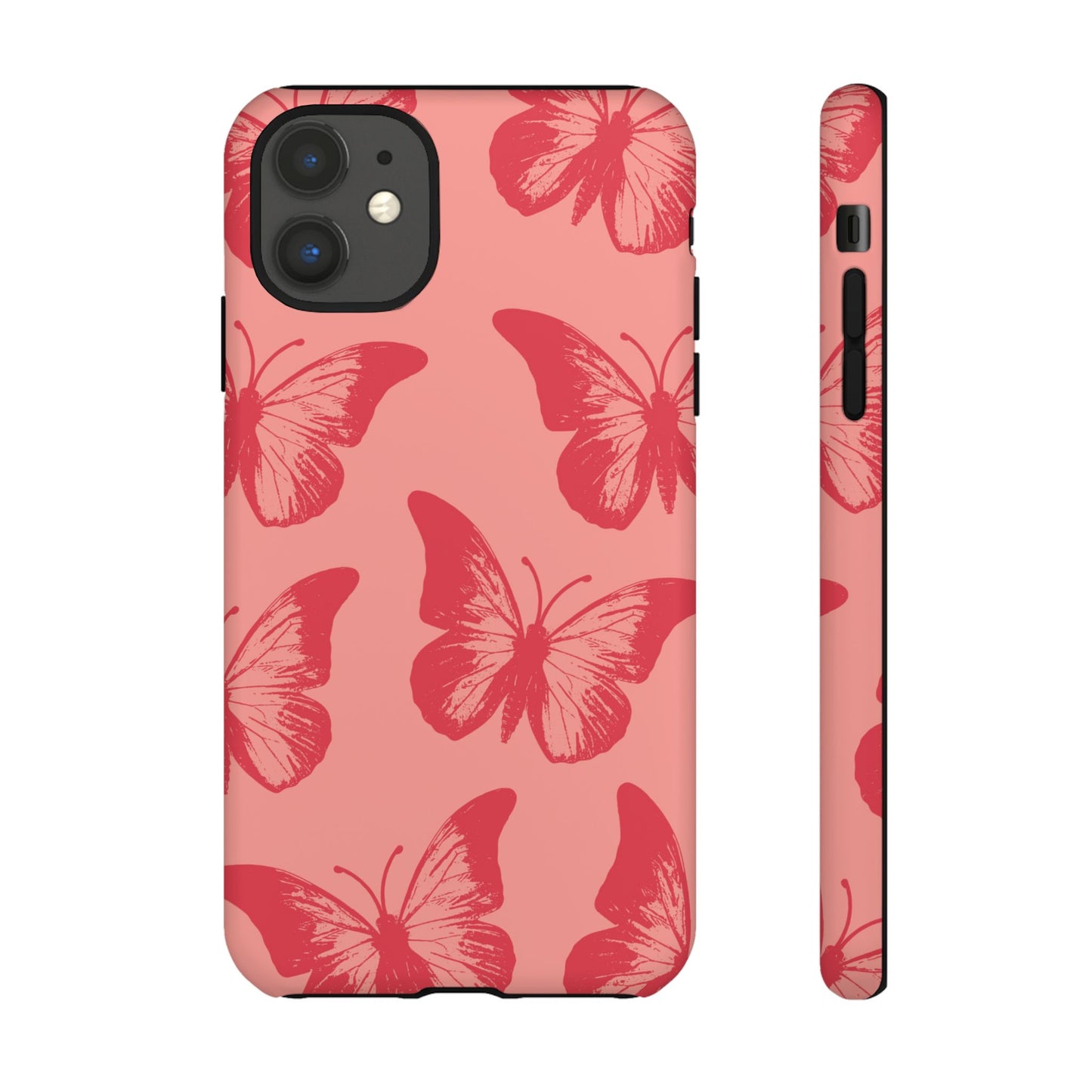 Social Butterfly | Peachy-Pink Butterfly Case