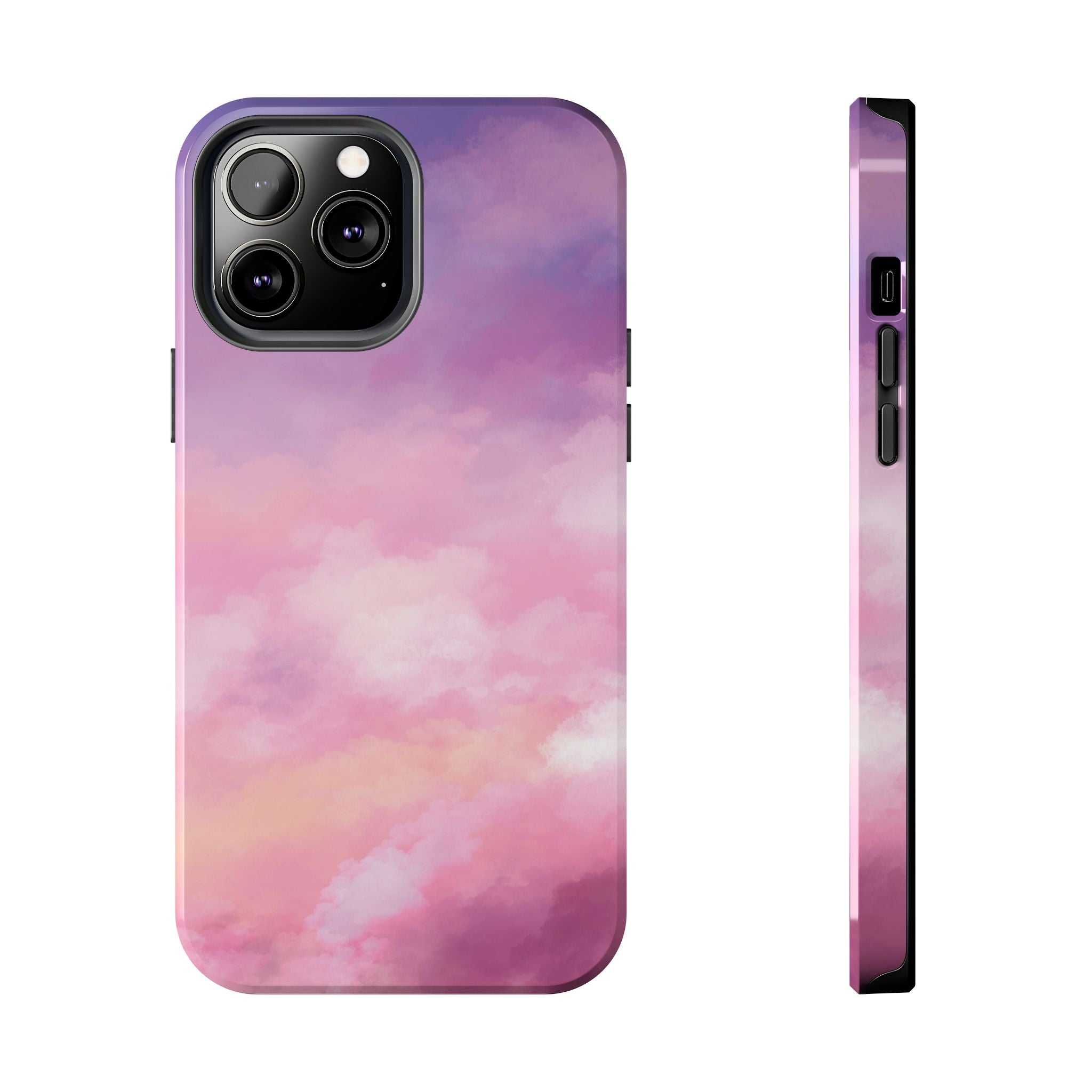 Stormy Purple Abstract iPhone Case
