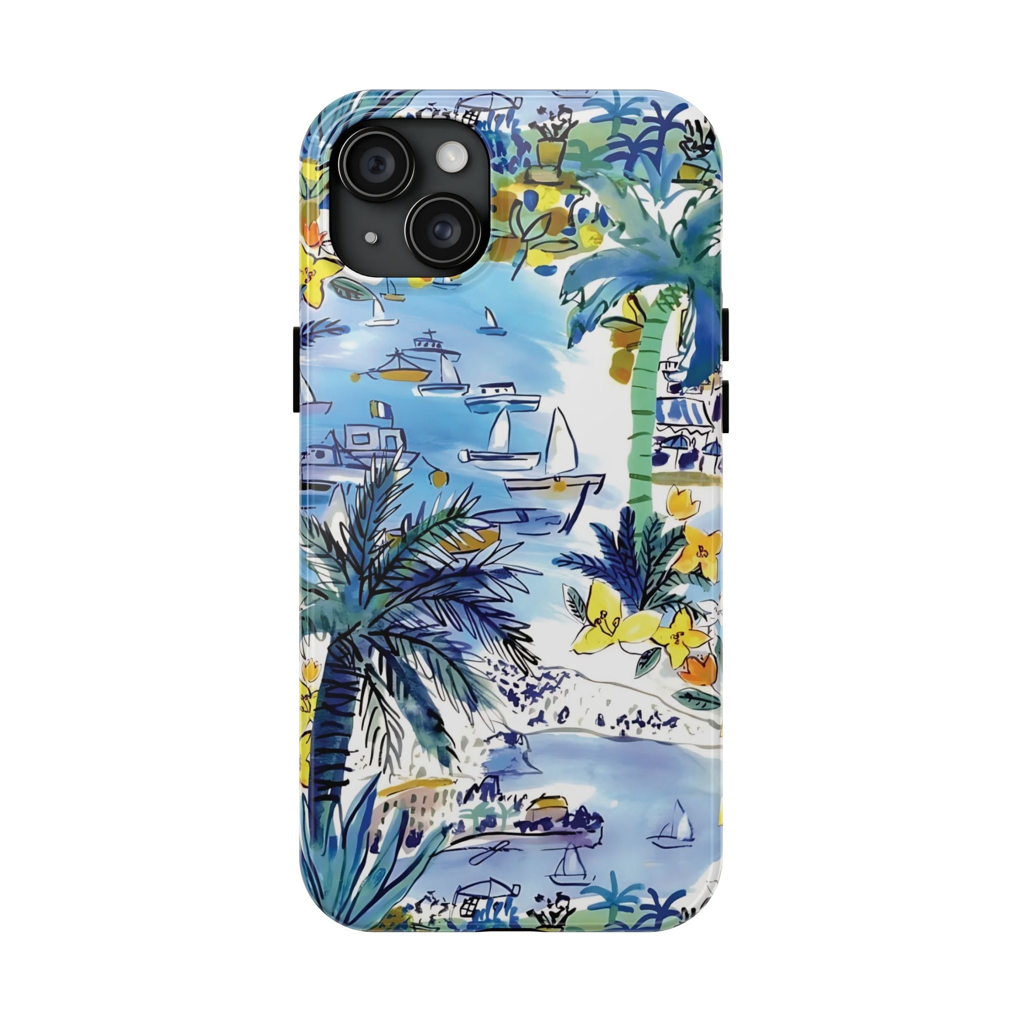 Island Life Watercolor iPhone Case