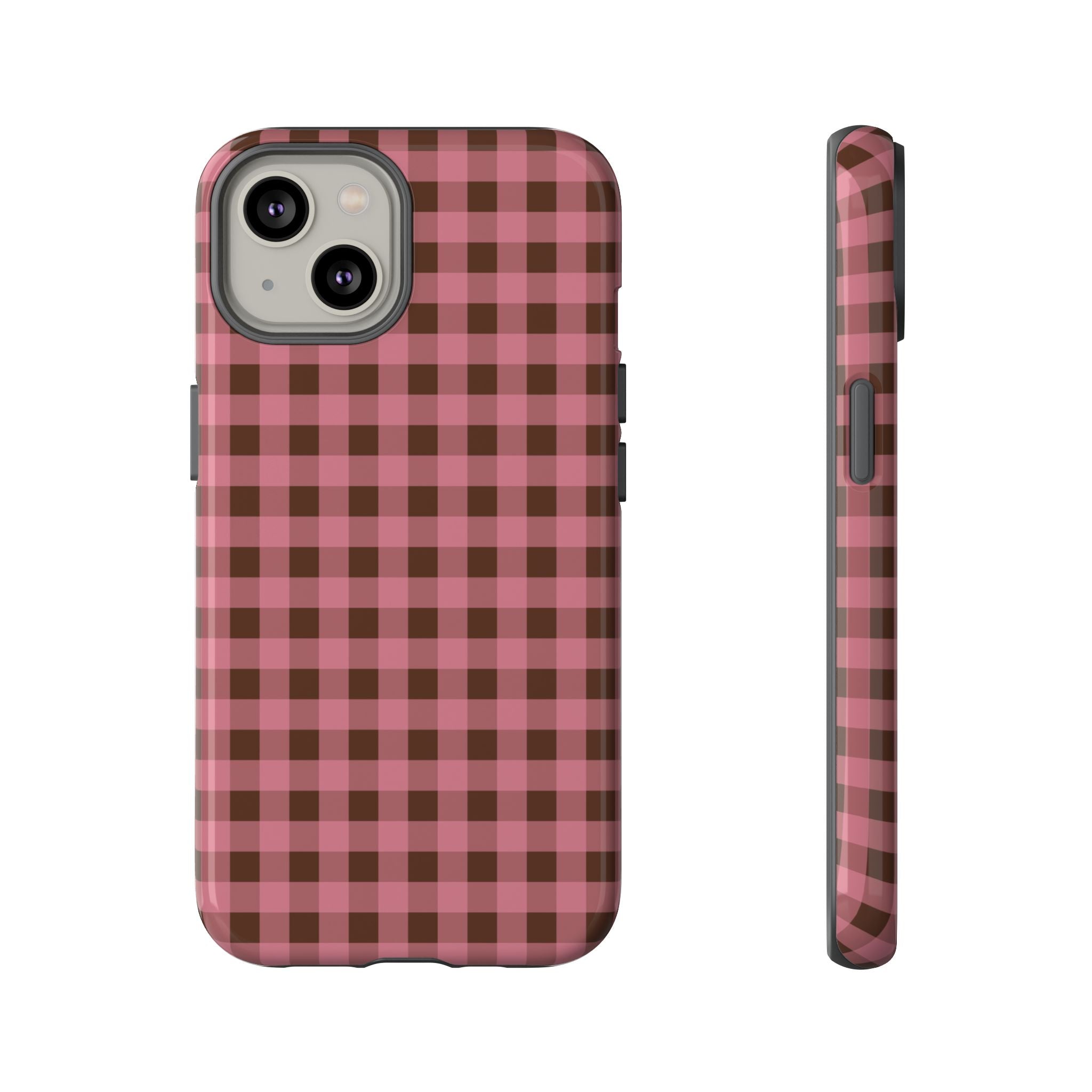 Rosy Gingham Phone Case