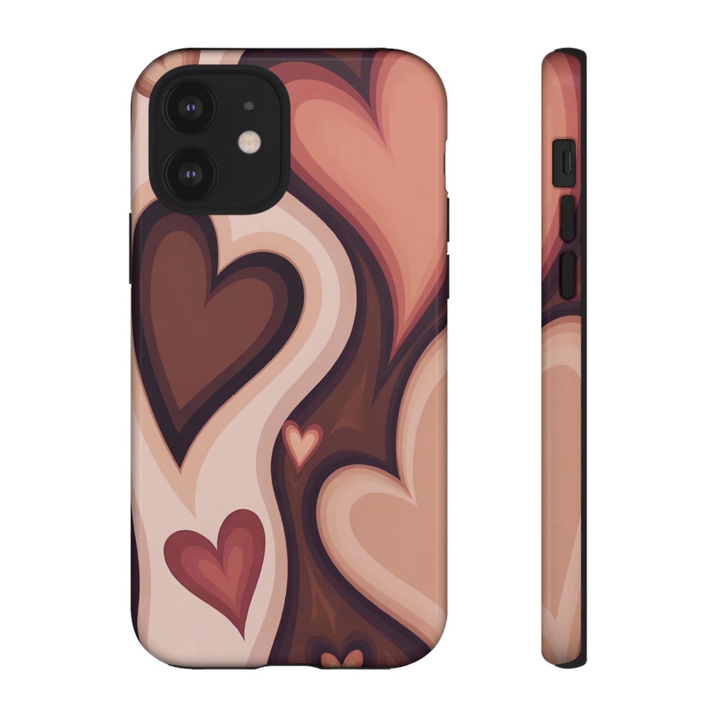 Groove Is in the Heart | Retro Hearts iPhone Case