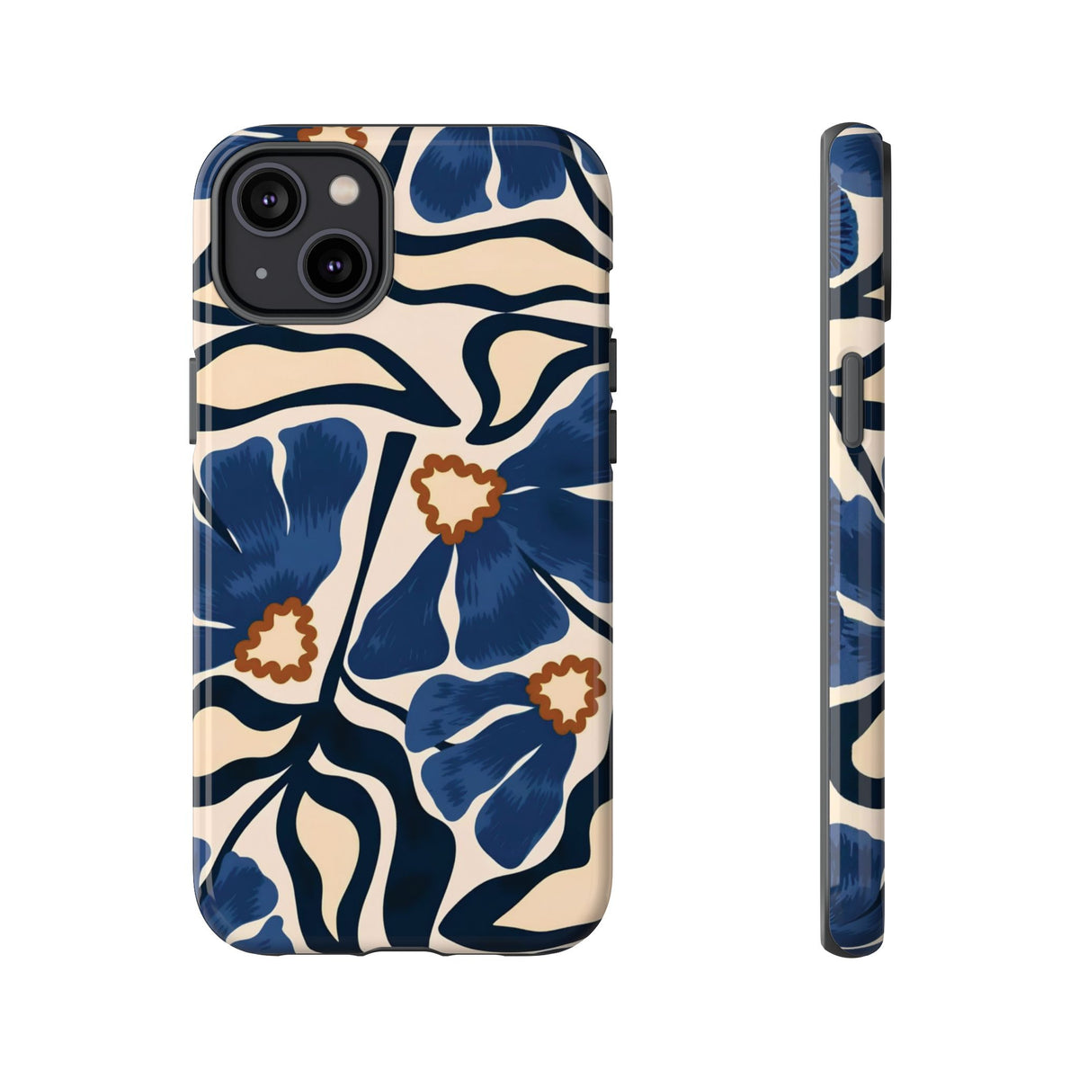 Blue Note | Painted Floral iPhone Case