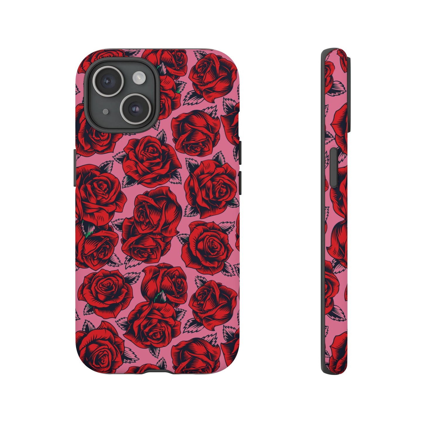 Love Story | Red & Pink Pop Art Rose Floral Case