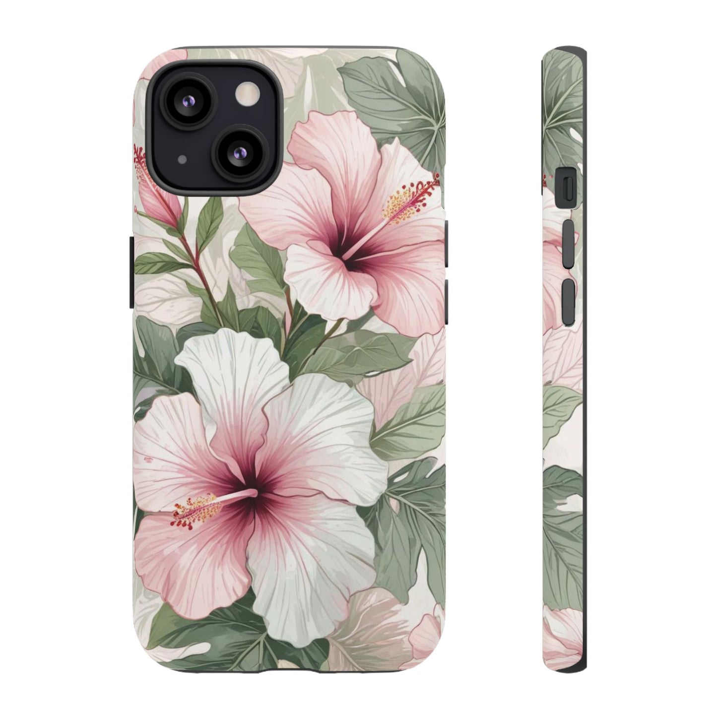 Island Hopping | Green & Pink Tropical Floral Case