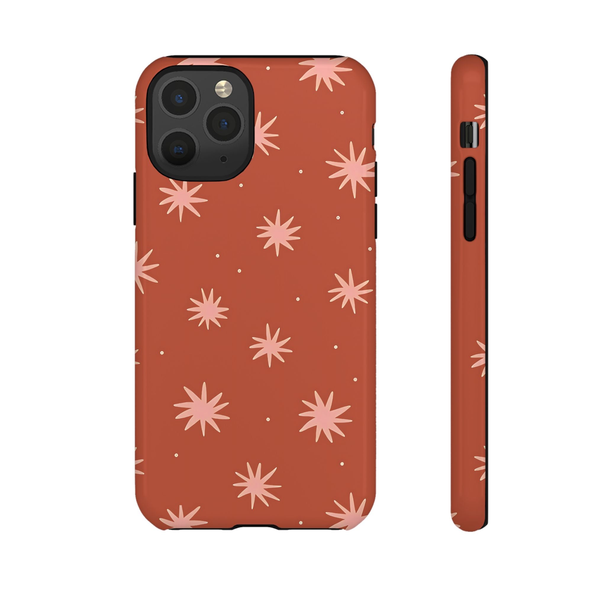 Boho Stars | Coque iPhone rétro orange