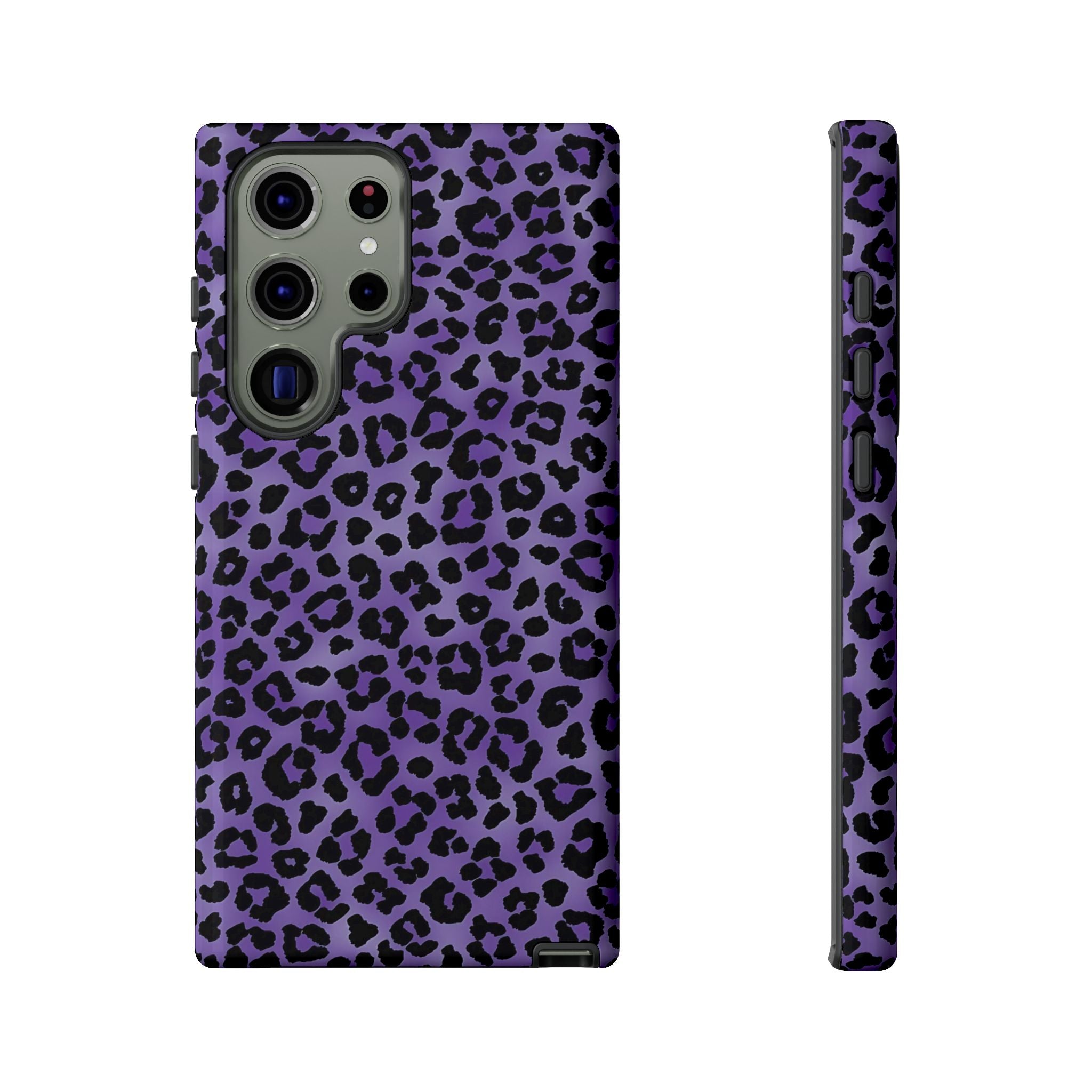 On the Prowl Purple Leopard Galaxy Case