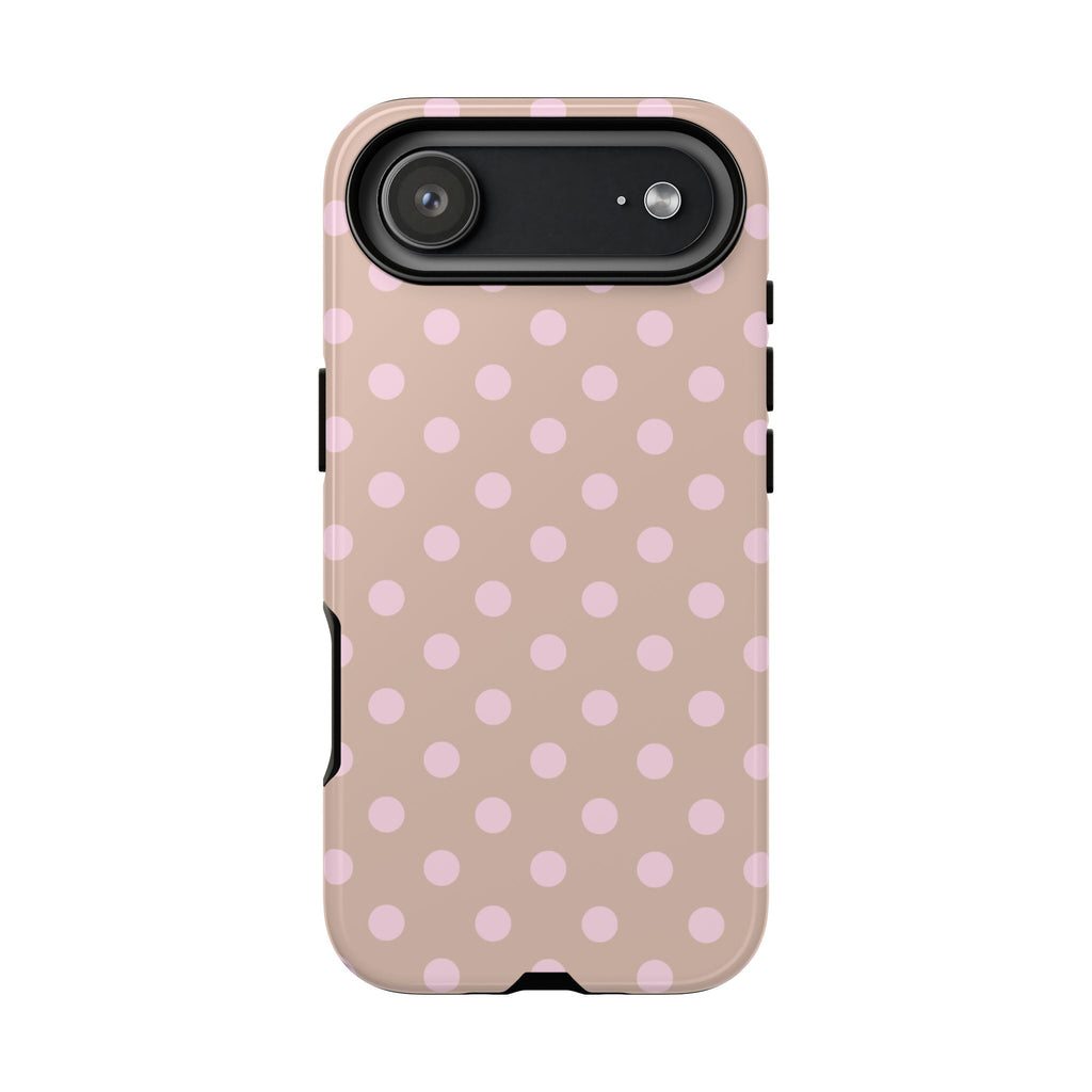 Blush Polka Dot iPhone Case