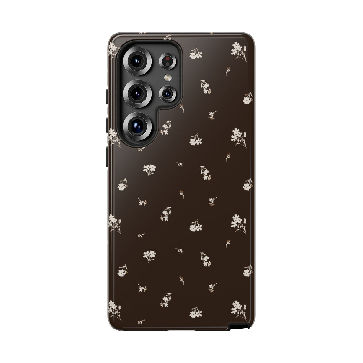 Sweet Nothings | Chocolate Brown Floral Galaxy Case