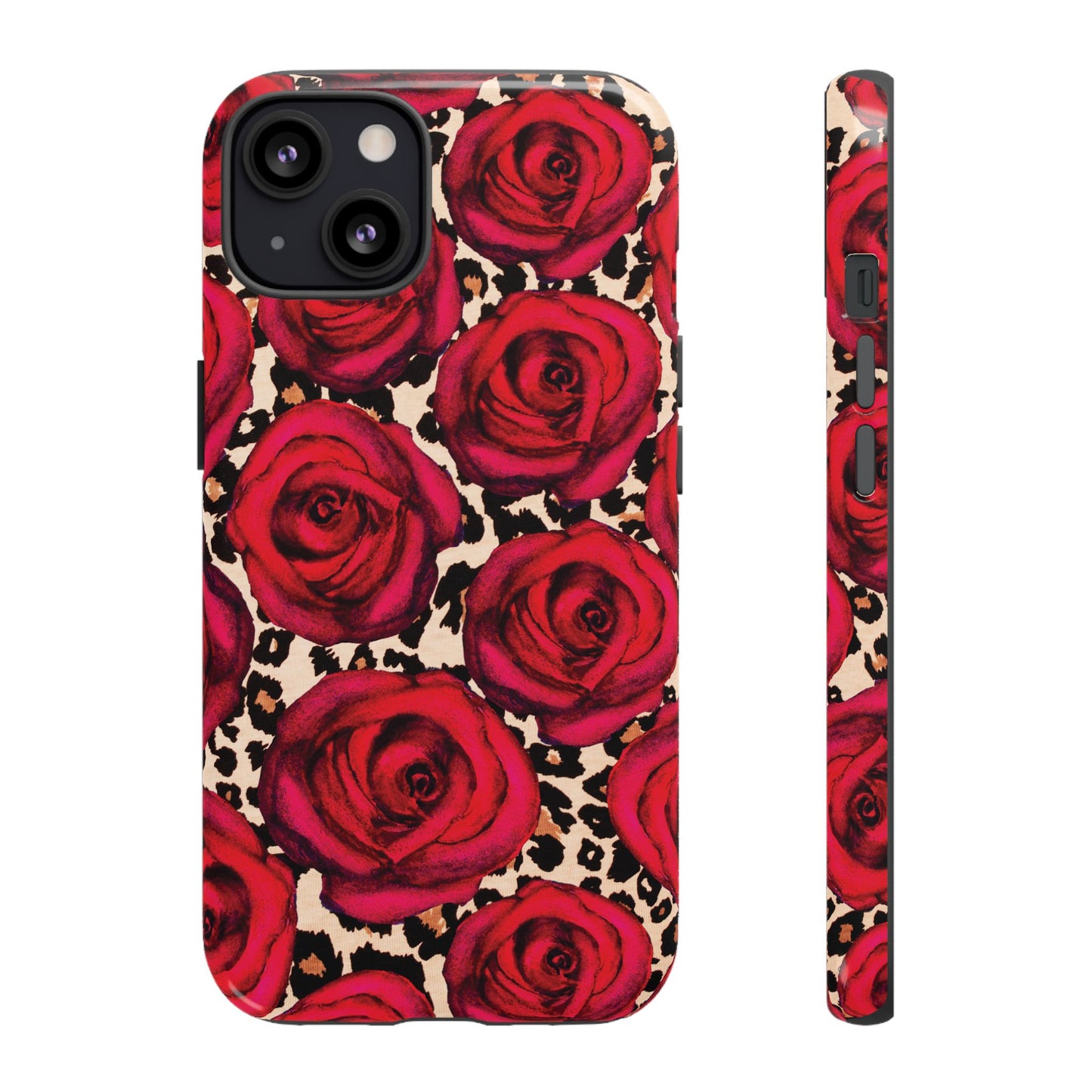 Rose Leopard | Red Floral Case