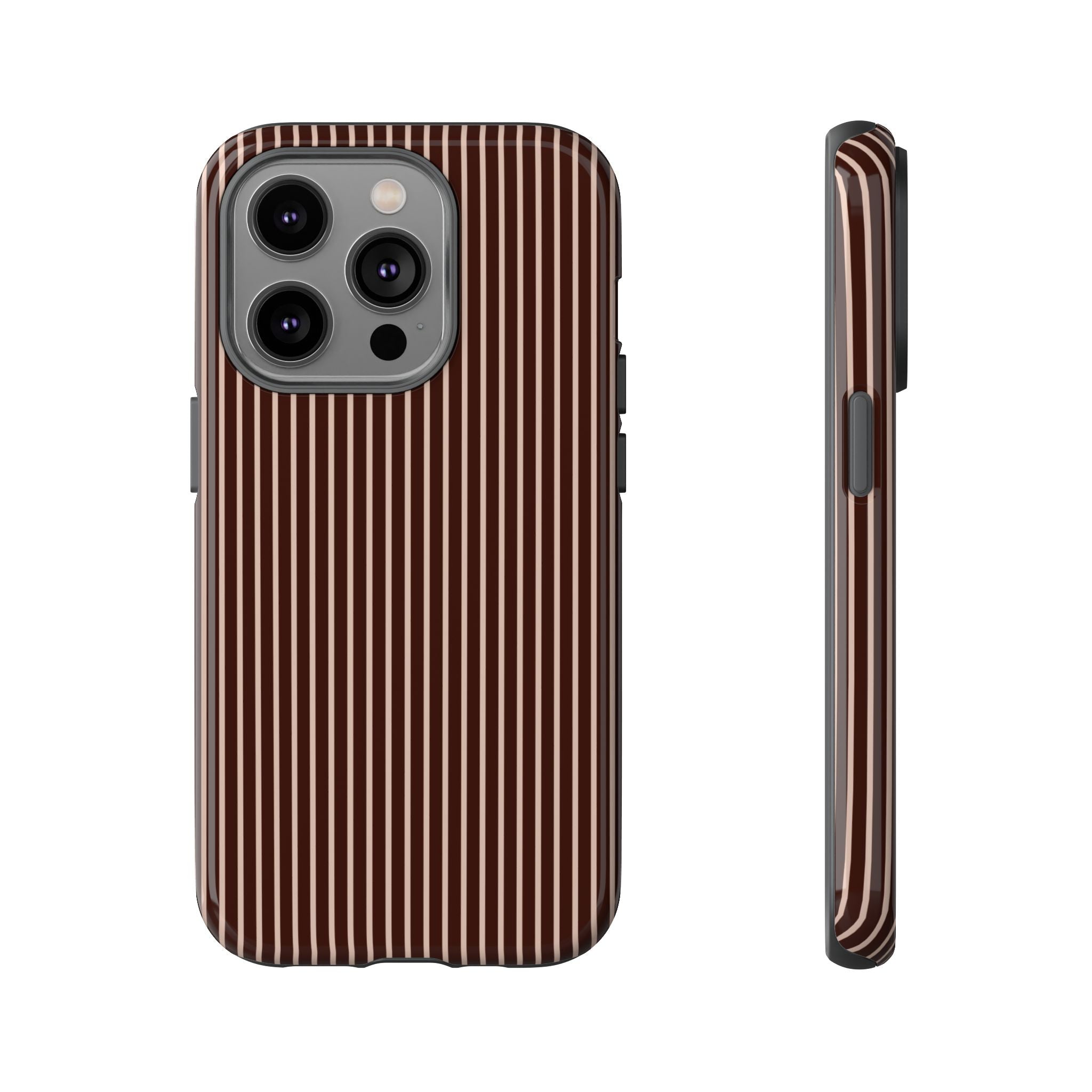 Cocoa Stripe Phone Case