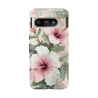 Island Hopping | Green & Pink Tropical Floral Case