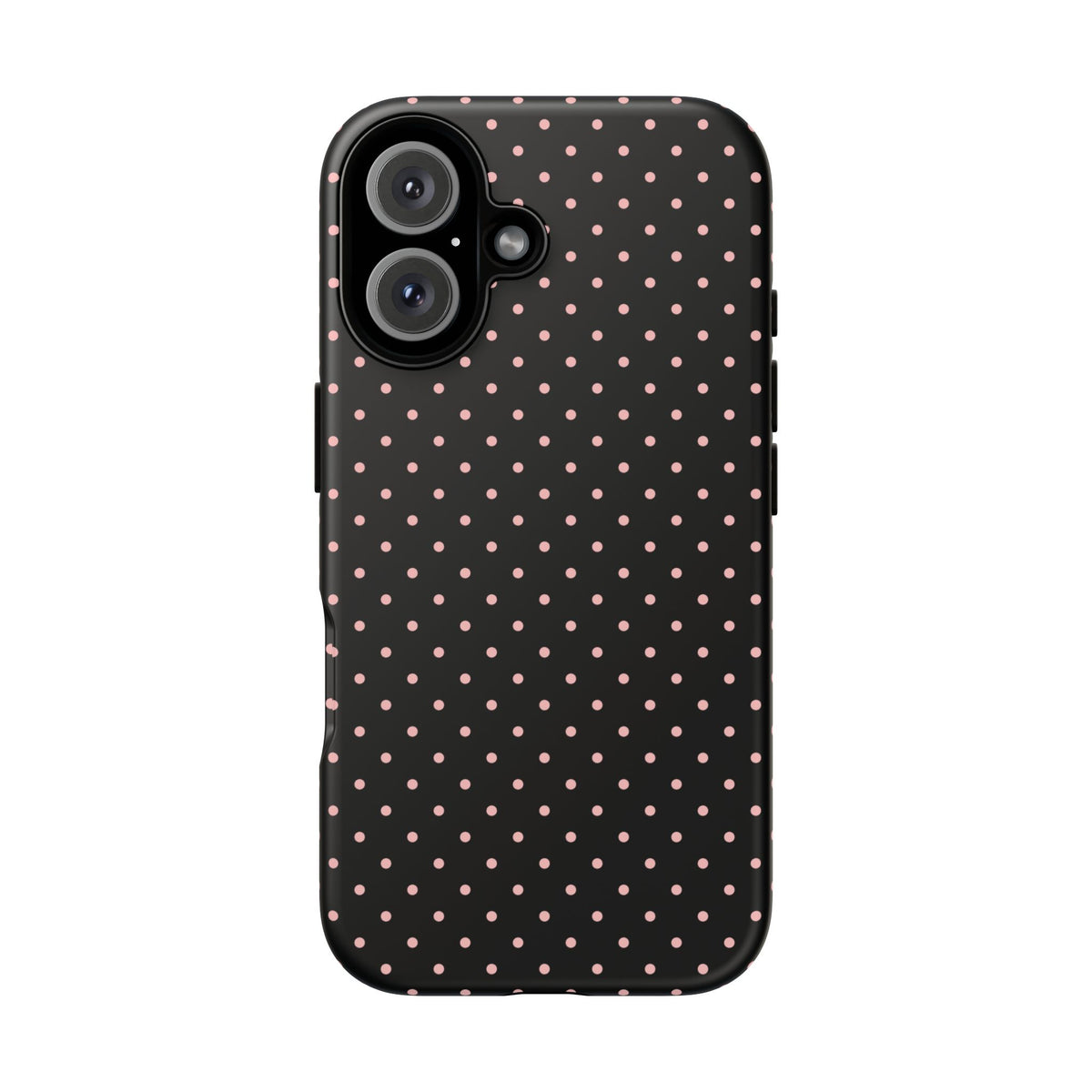 Polka Flirt | Pink & Black Polka Dot iPhone Case