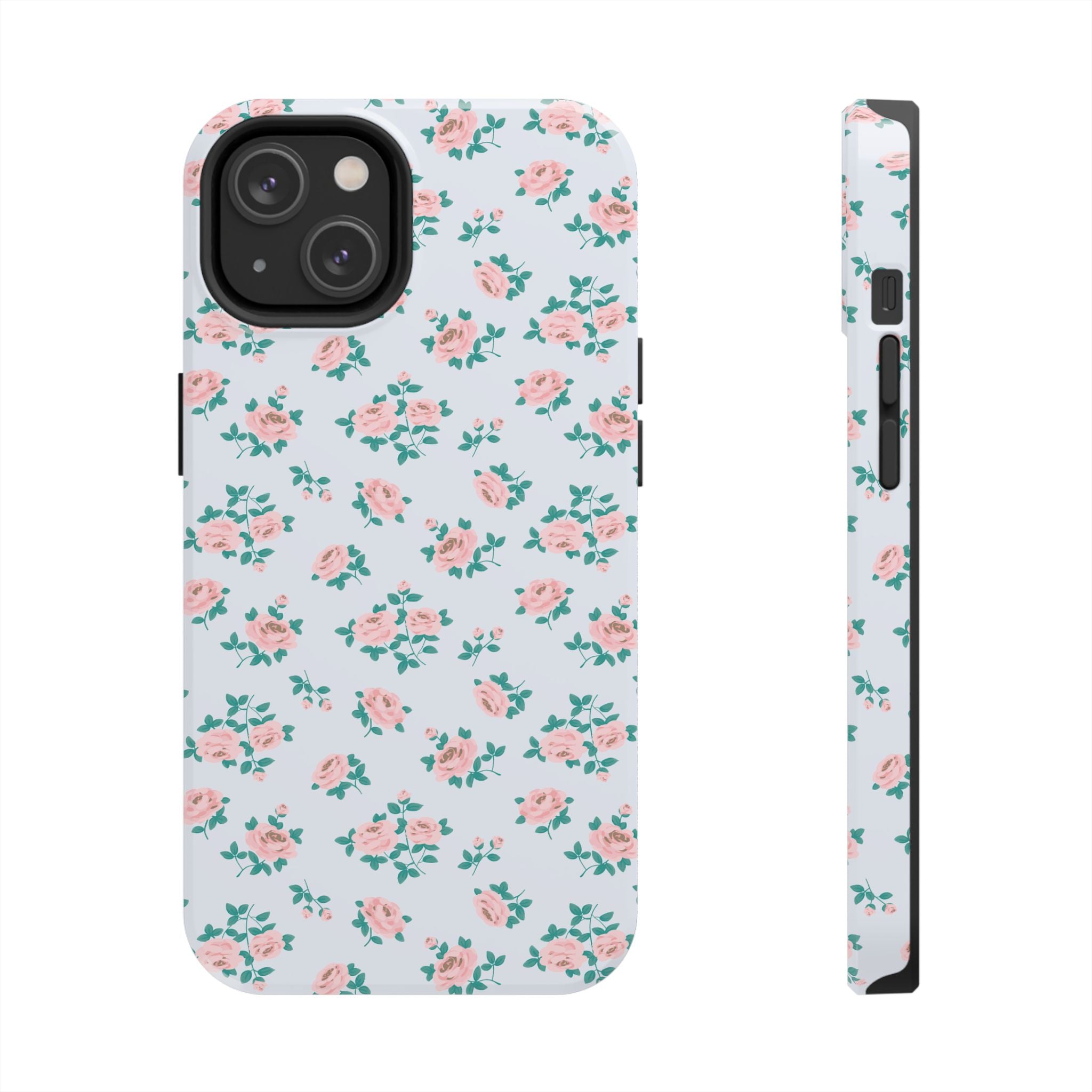 Baby Blue Floral iPhone Case