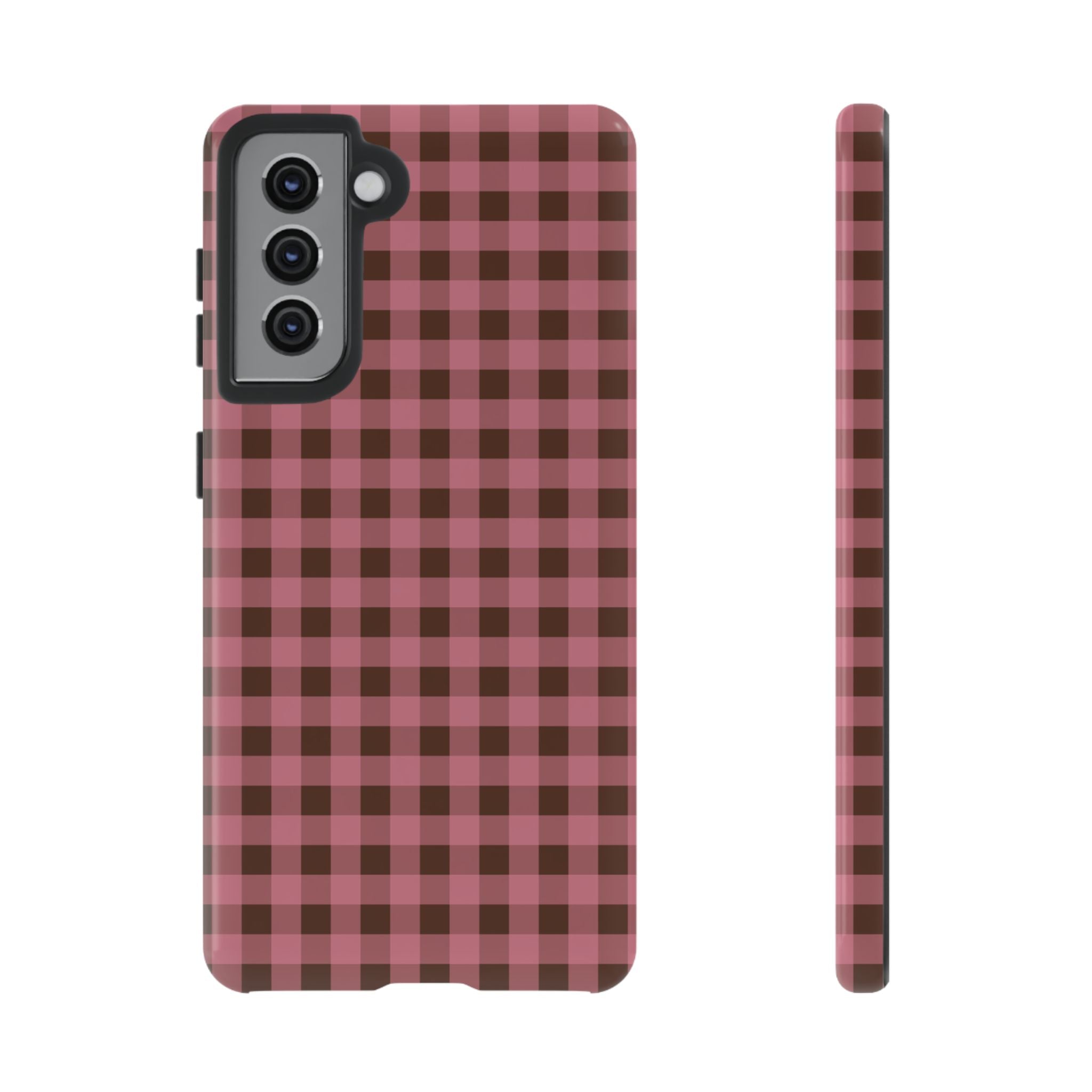 Rosy Gingham Phone Case