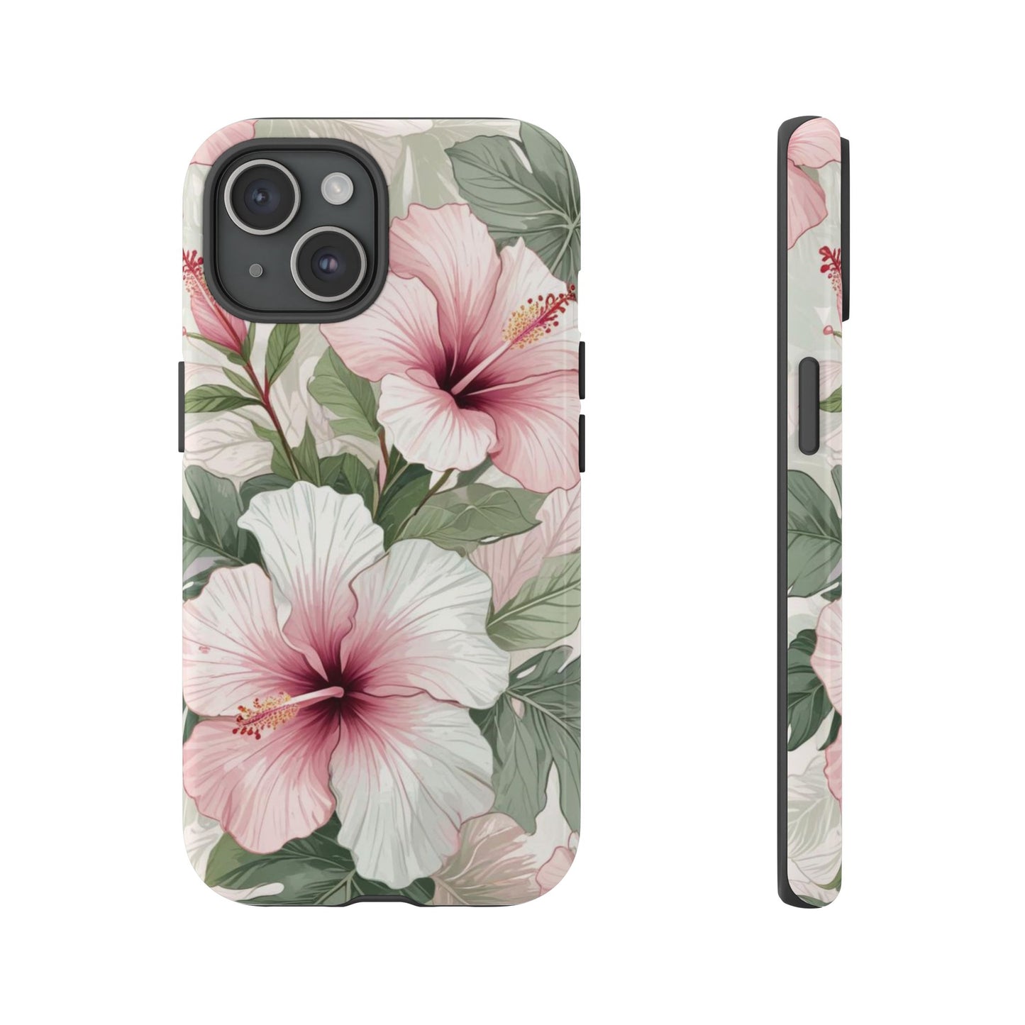 Island Hopping | Green & Pink Tropical Floral Case