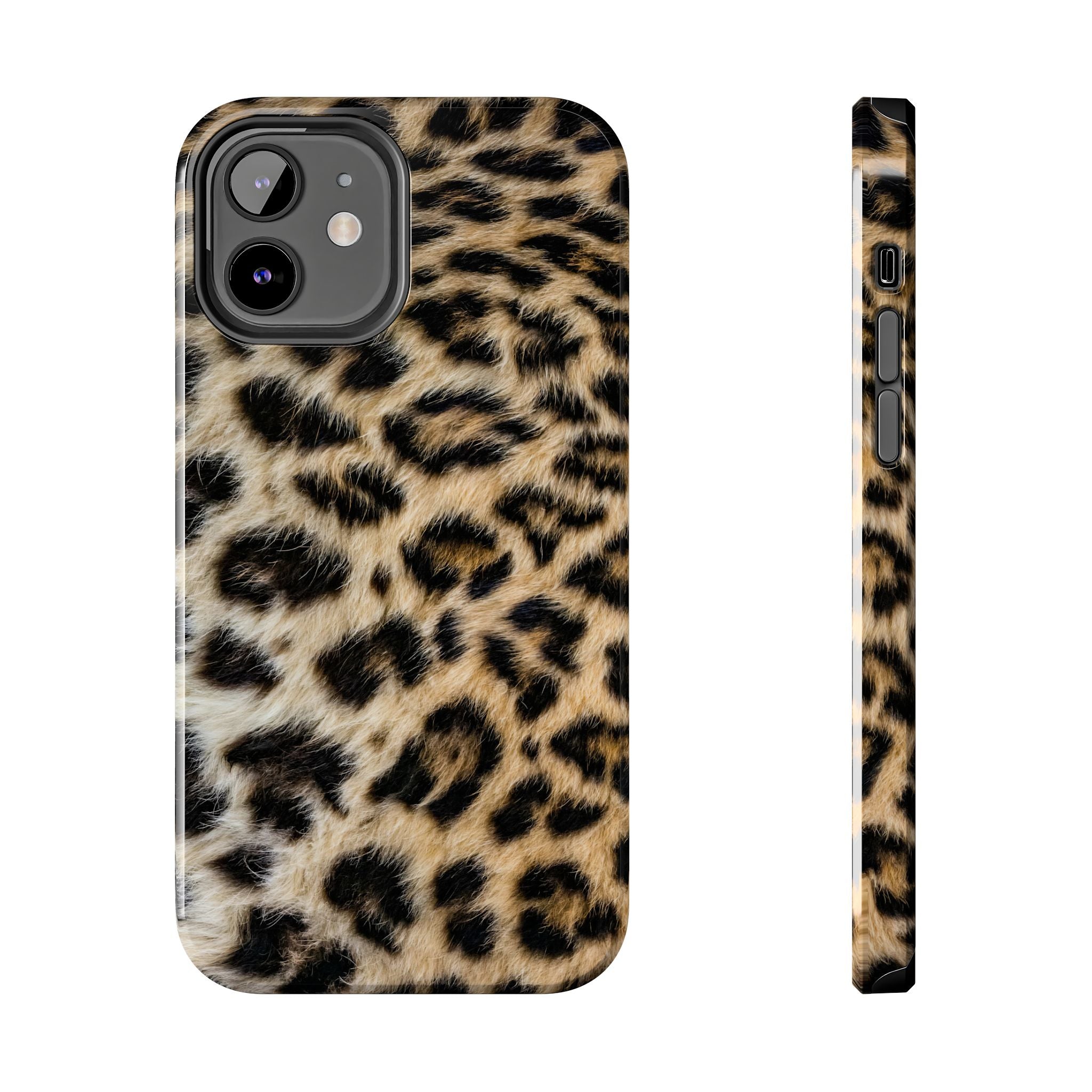 Estuche para iPhone con estampado de leopardo marrón y estilo urbano chic