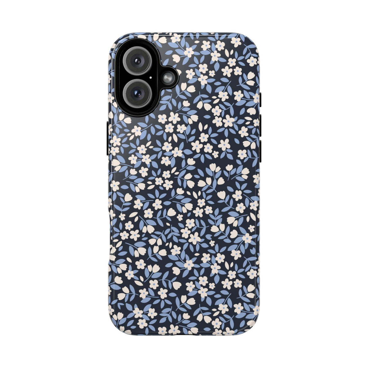 Ditsy Darling | Navy Blue Floral iPhone Case