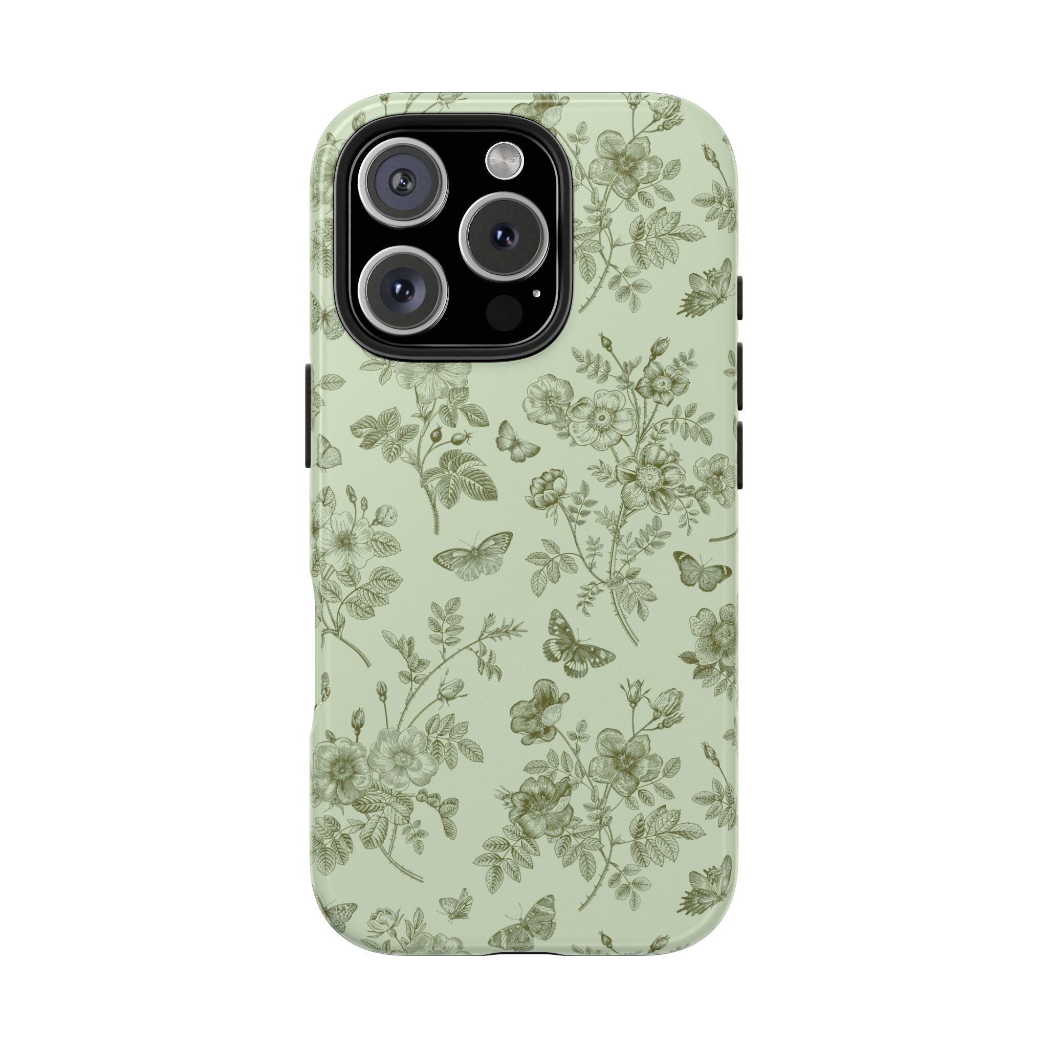 Sage Garden Green Floral iPhone Case