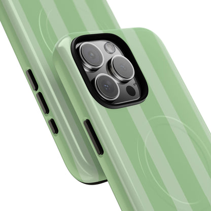 Pistachio | Green Striped MagSafe Case