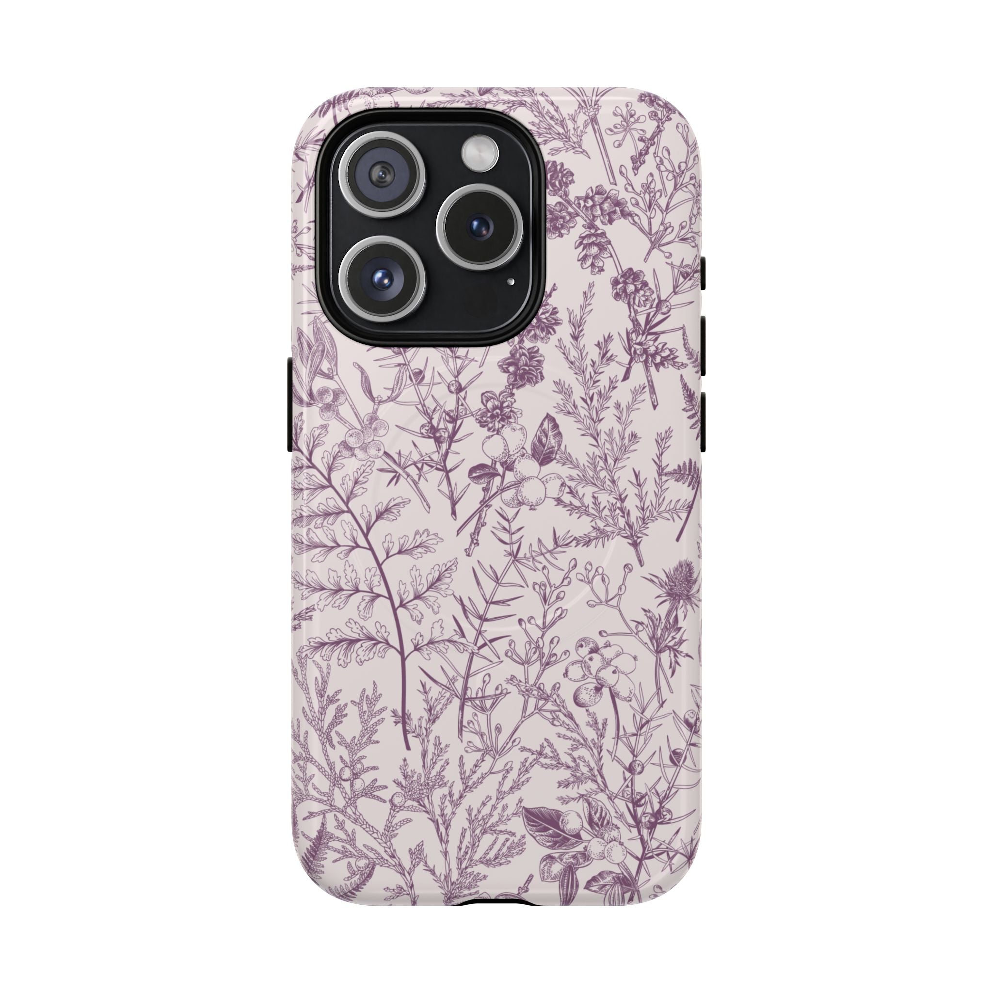 Plum Botanical MagSafe Case