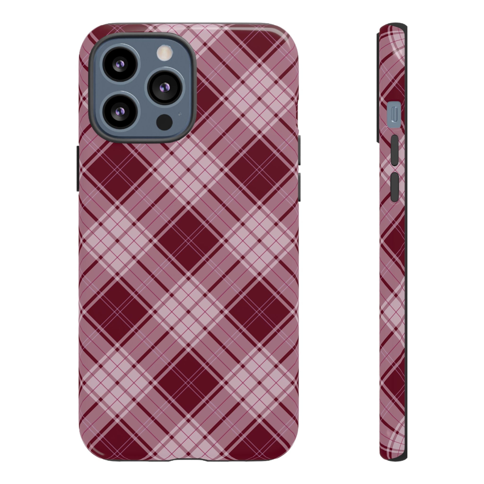 Berry Cute | Plaid iPhone Case