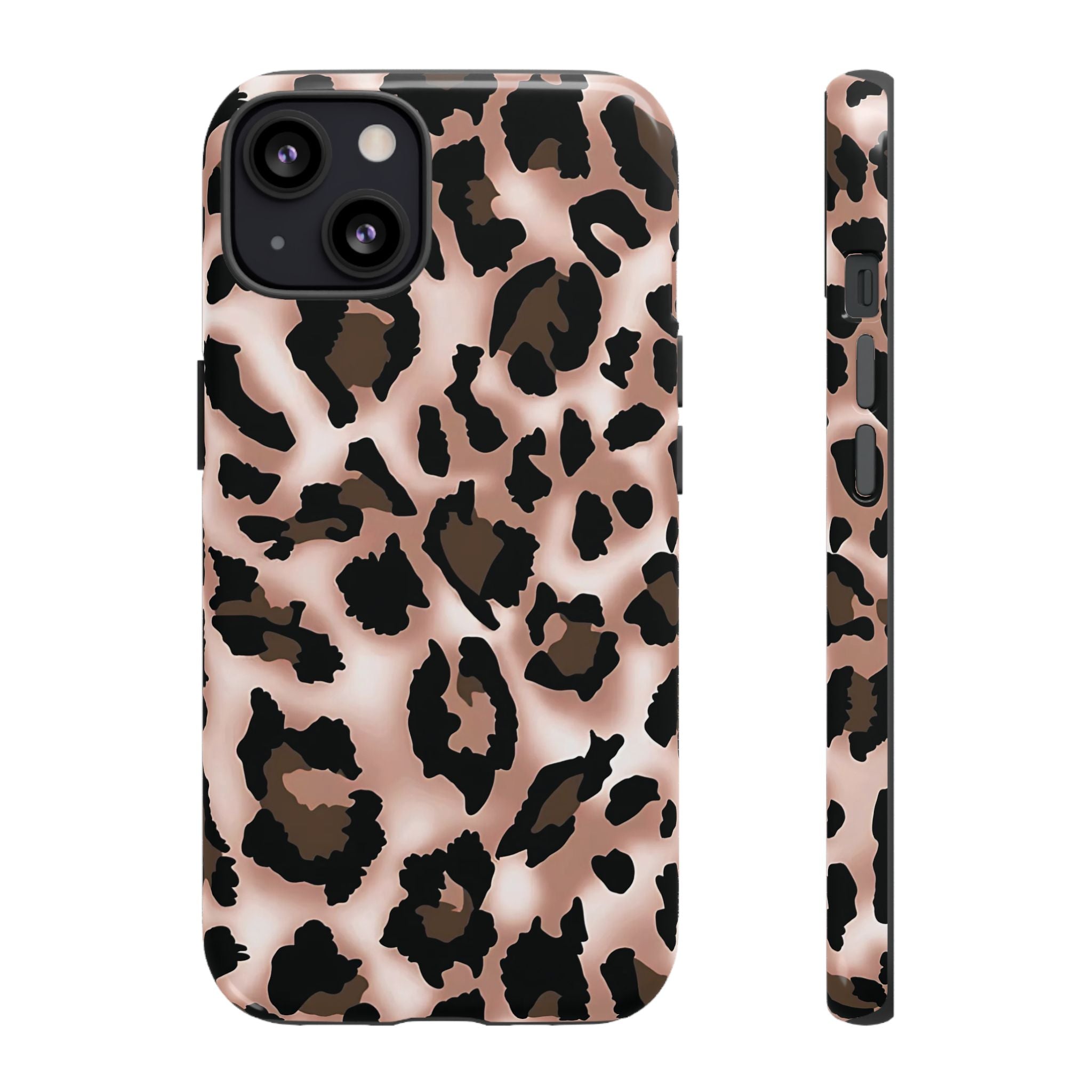 Funda para iPhone con estampado de leopardo y manchas