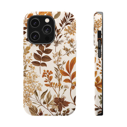 Autumn Botanical | Brown Floral MagSafe Case