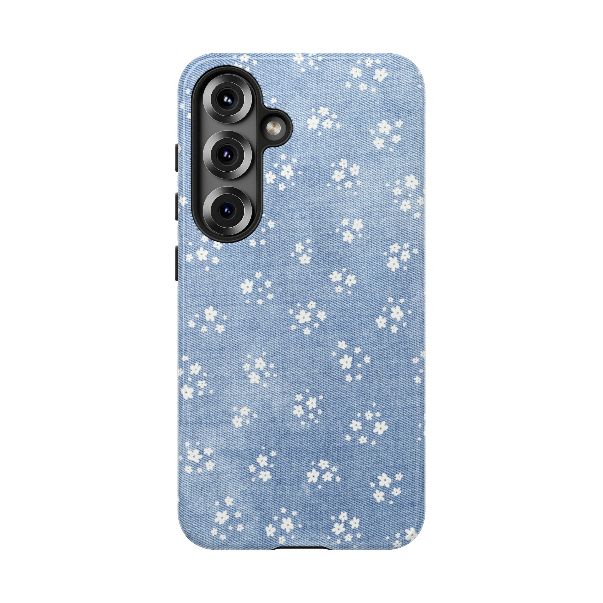 Denim Daisy Phone Case