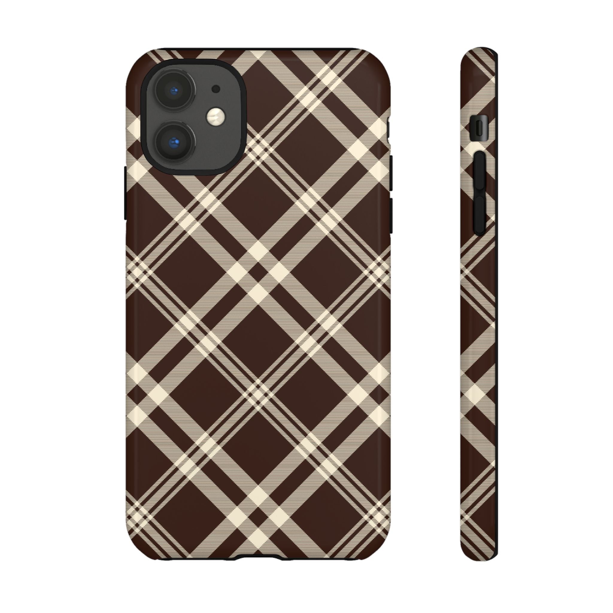 Mocha Plaid | iPhone Case