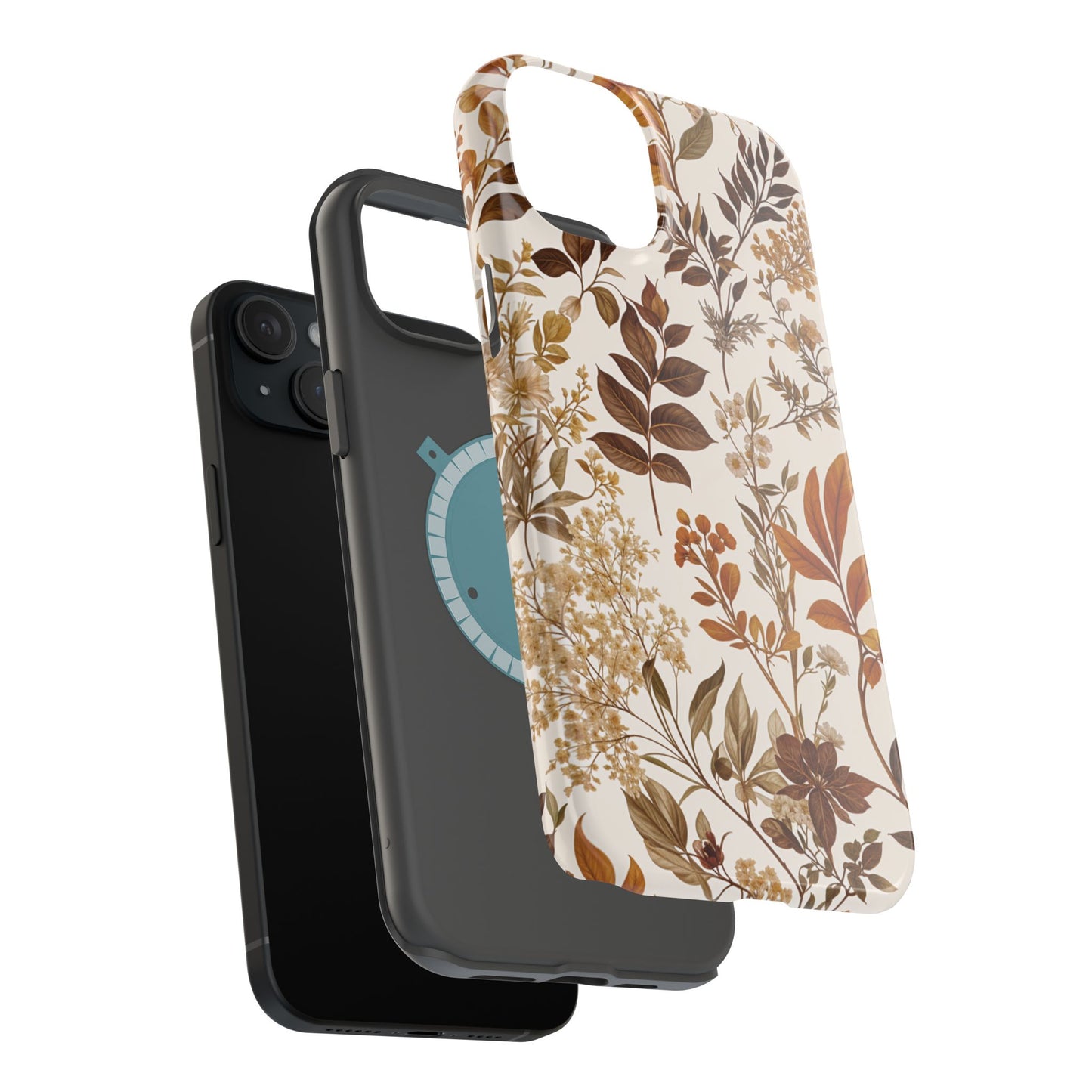 Autumn Botanical | Brown Floral MagSafe Case