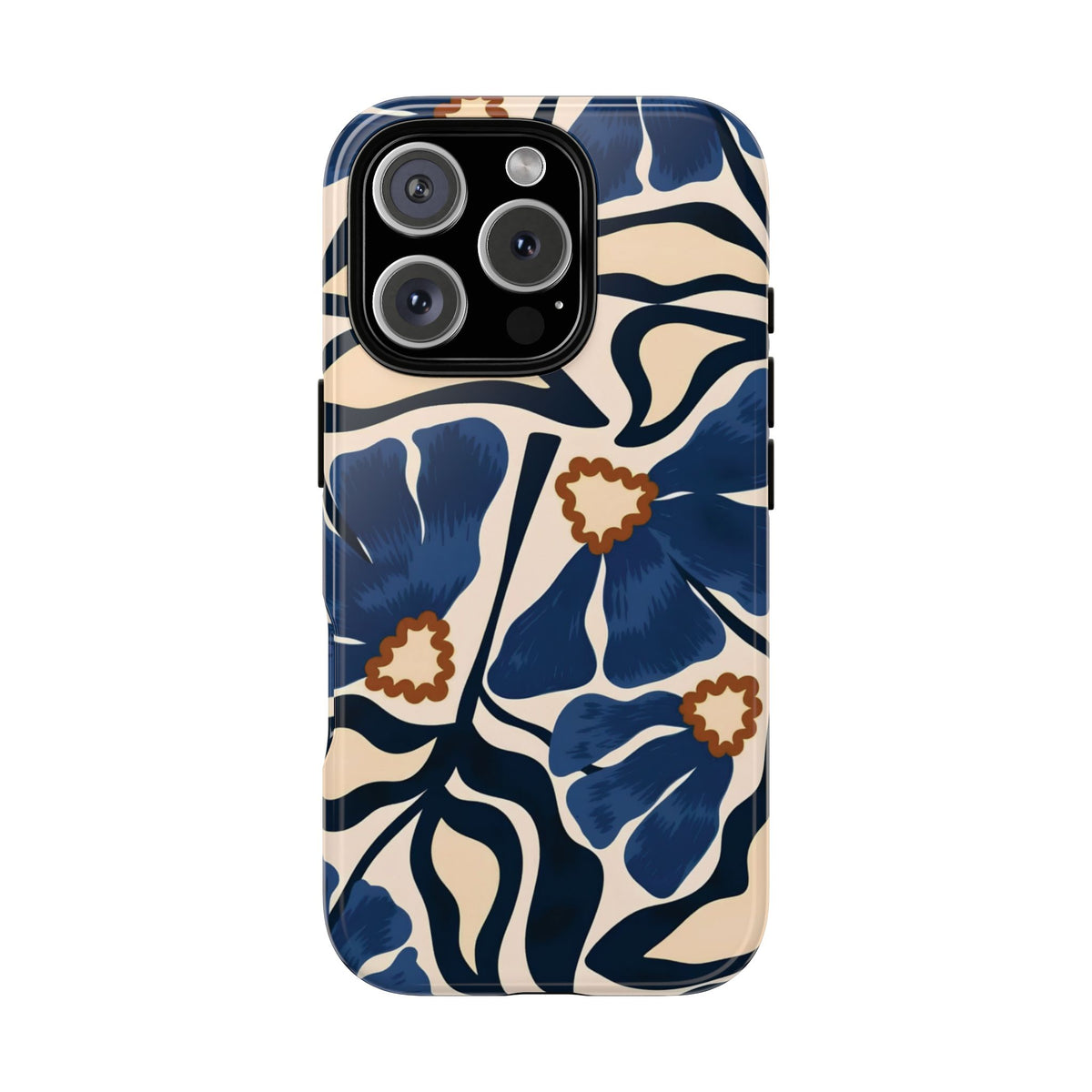 Blue Note | Painted Floral iPhone Case