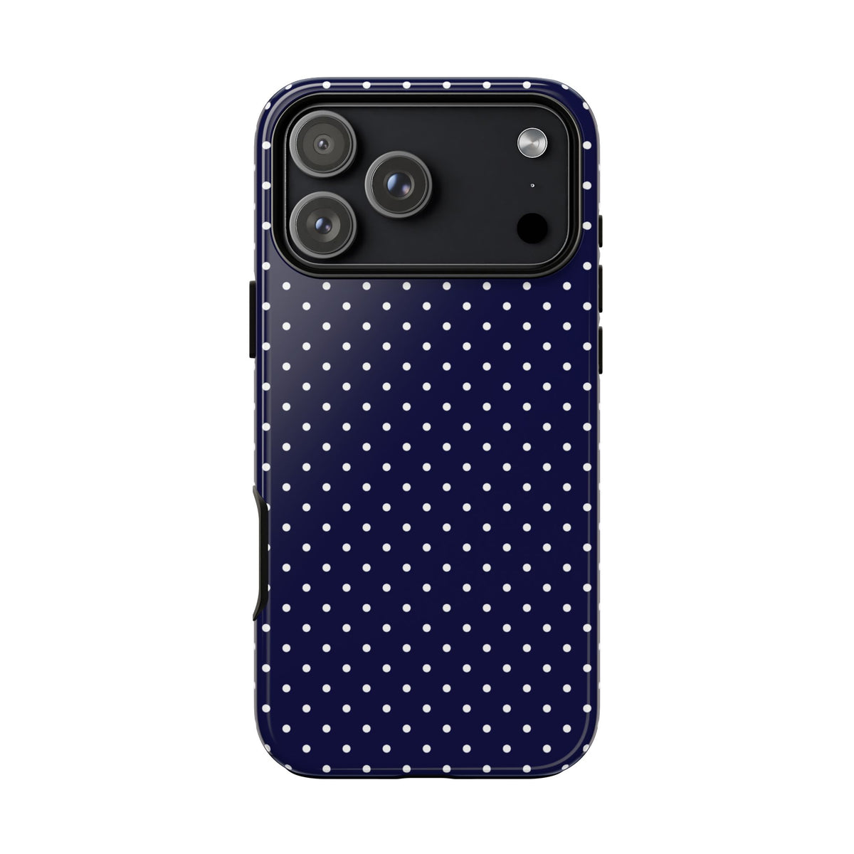 Dotty Chic | Navy Polka Dot iPhone Case