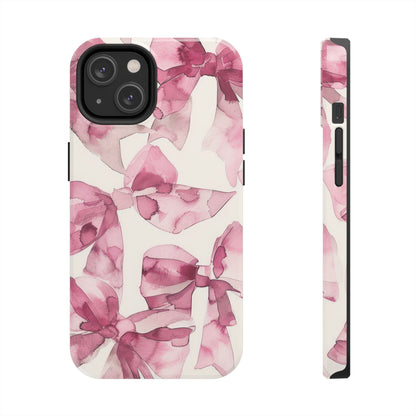 Whimsy | Pink Bows iPhone Case