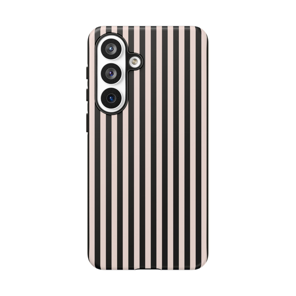 Stripe Tease | Pink & Black Striped Galaxy Case