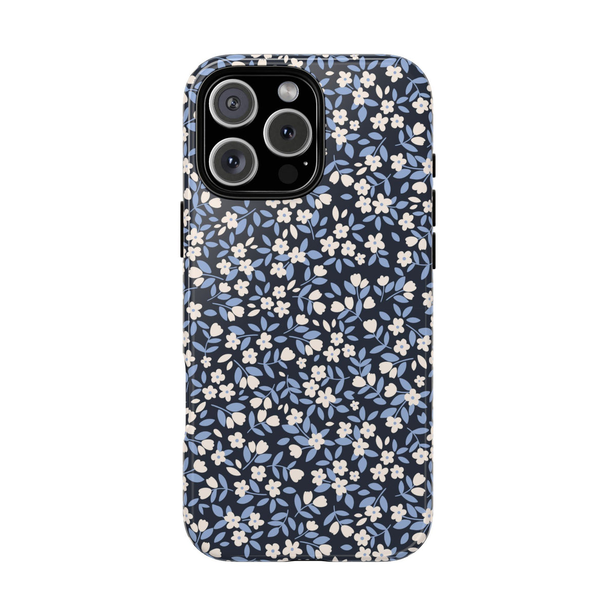 Ditsy Darling | Navy Blue Floral iPhone Case