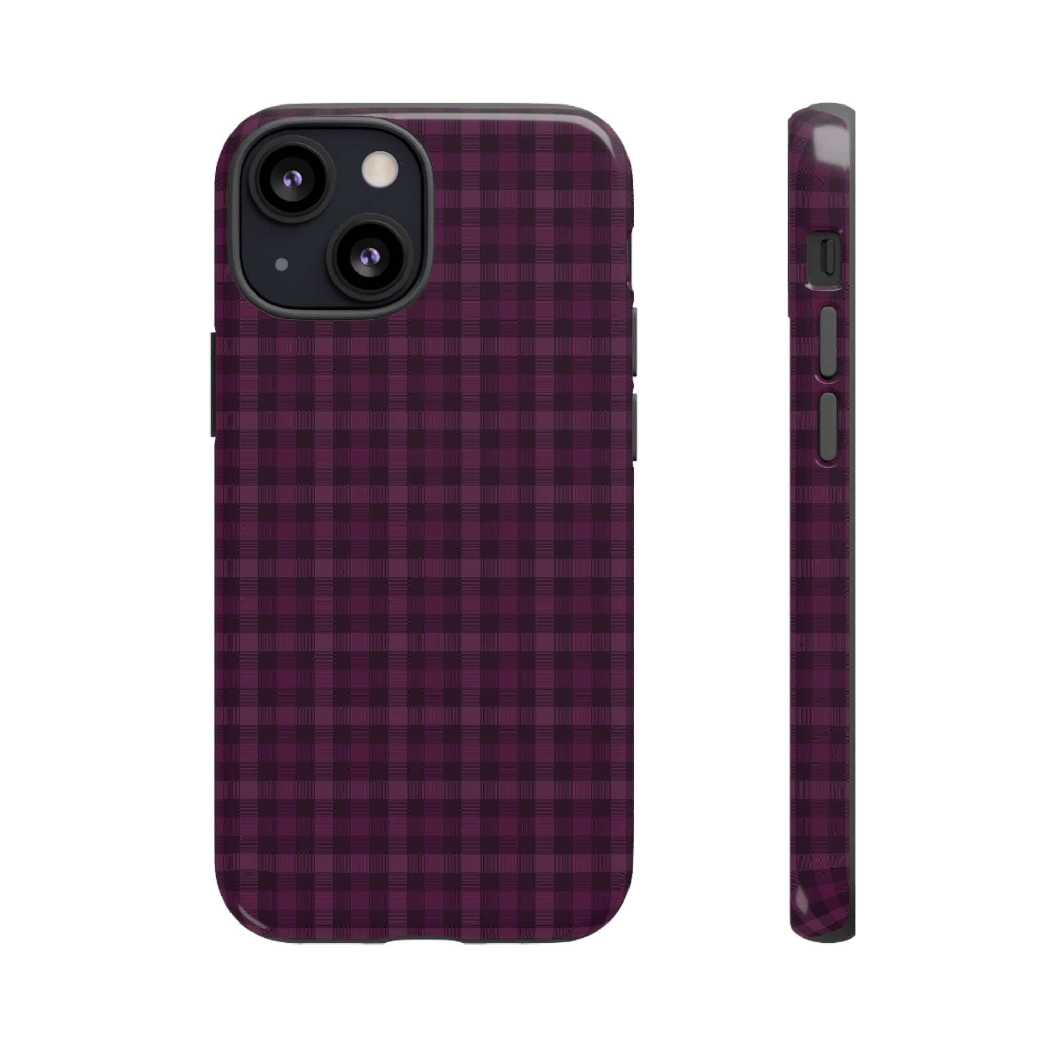 Plum Crush | Purple Plaid iPhone Case