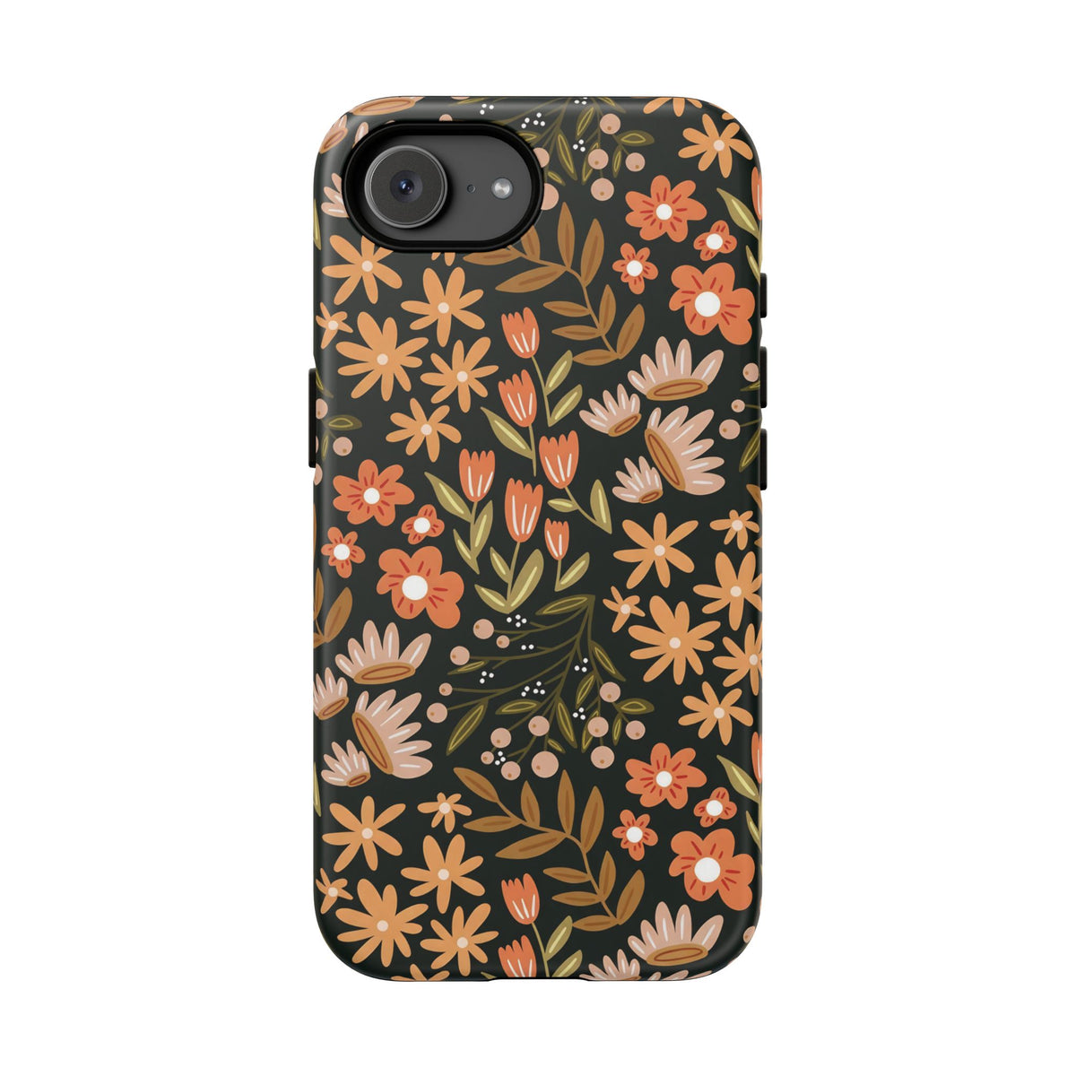 Fall Fling | Brown Floral iPhone Case