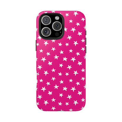 Starstruck | Hot Pink Starry iPhone Case