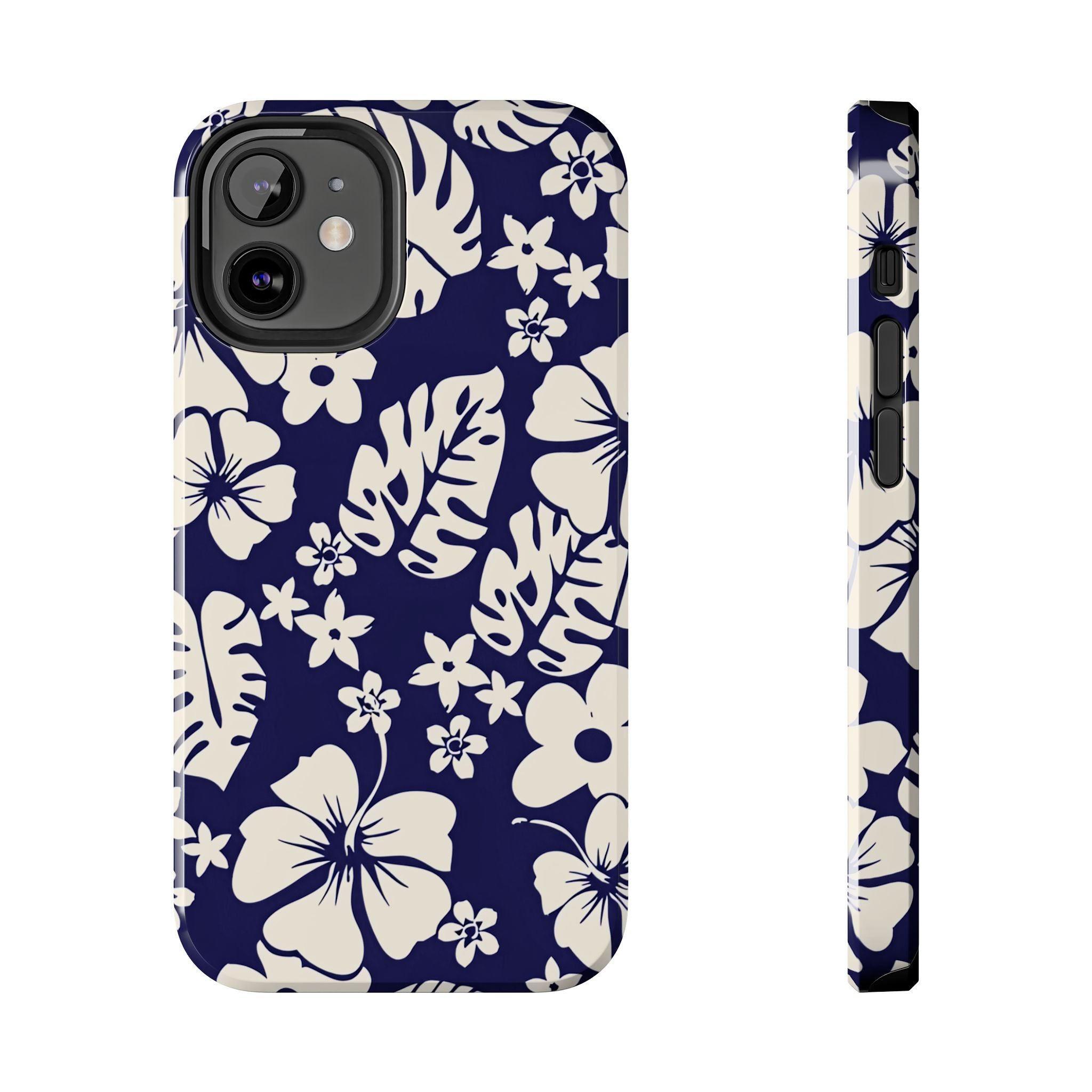Tiki Beach Blue Floral iPhone Case