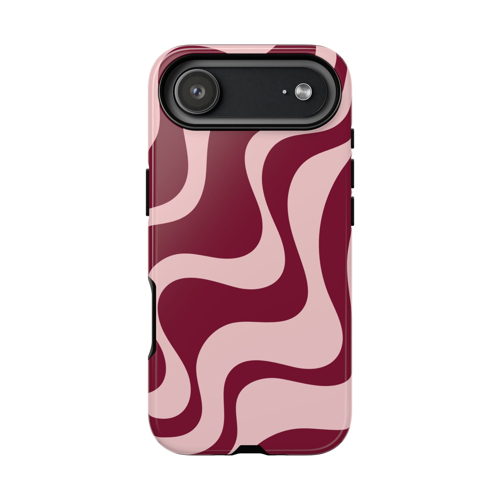 Burgundy Waves | iPhone Case