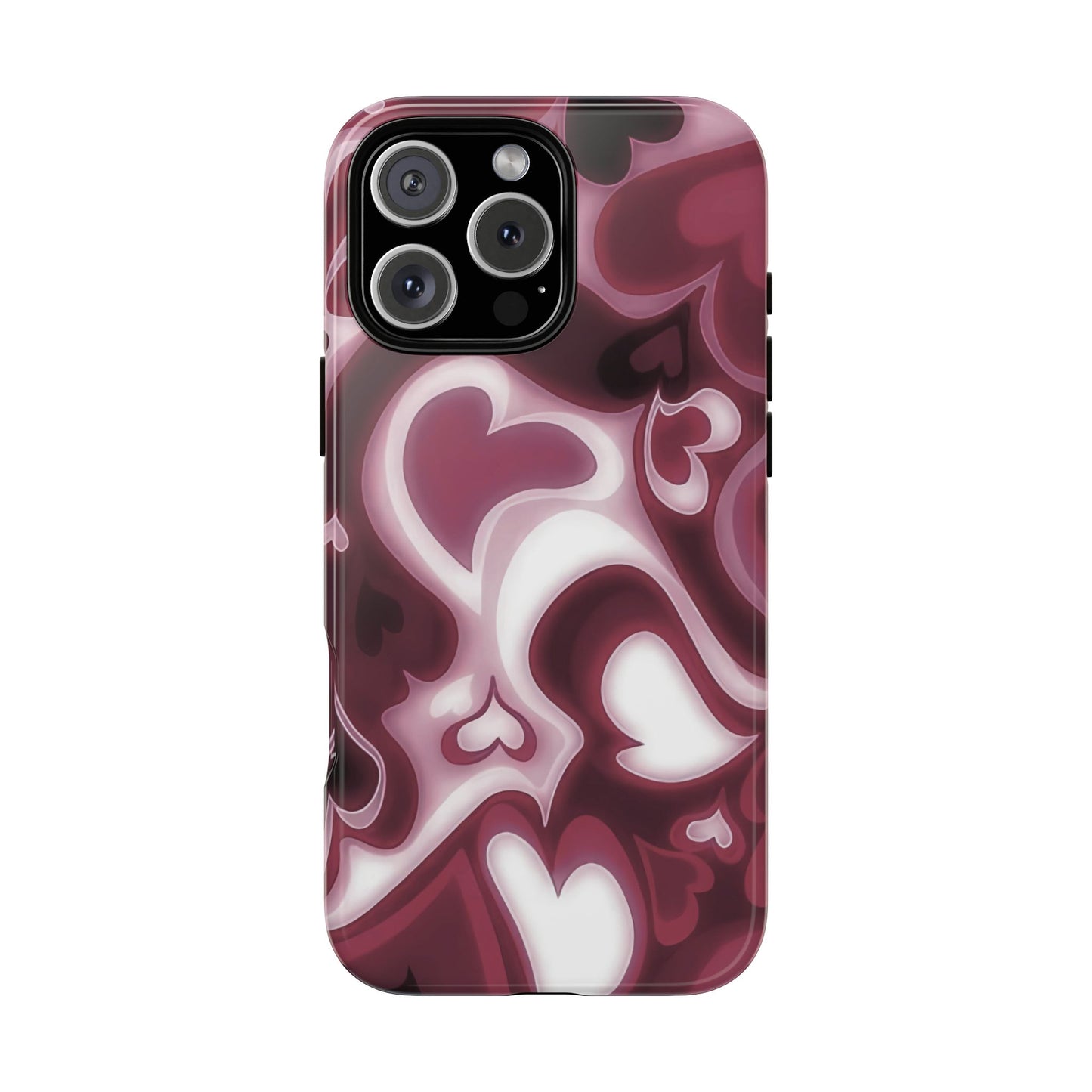 Funda para iPhone con corazones de ensueño | Corazones retro