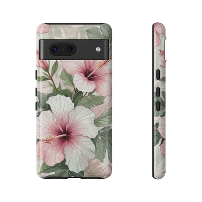 Island Hopping | Green & Pink Tropical Floral Case