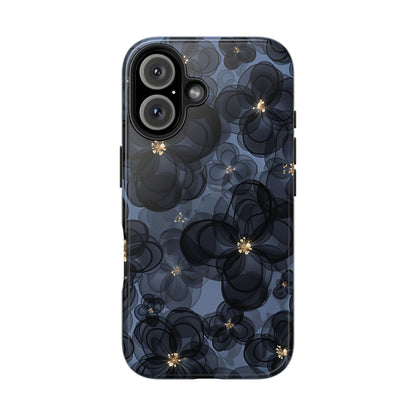 Petal Party | Coque iPhone à motif floral bleu