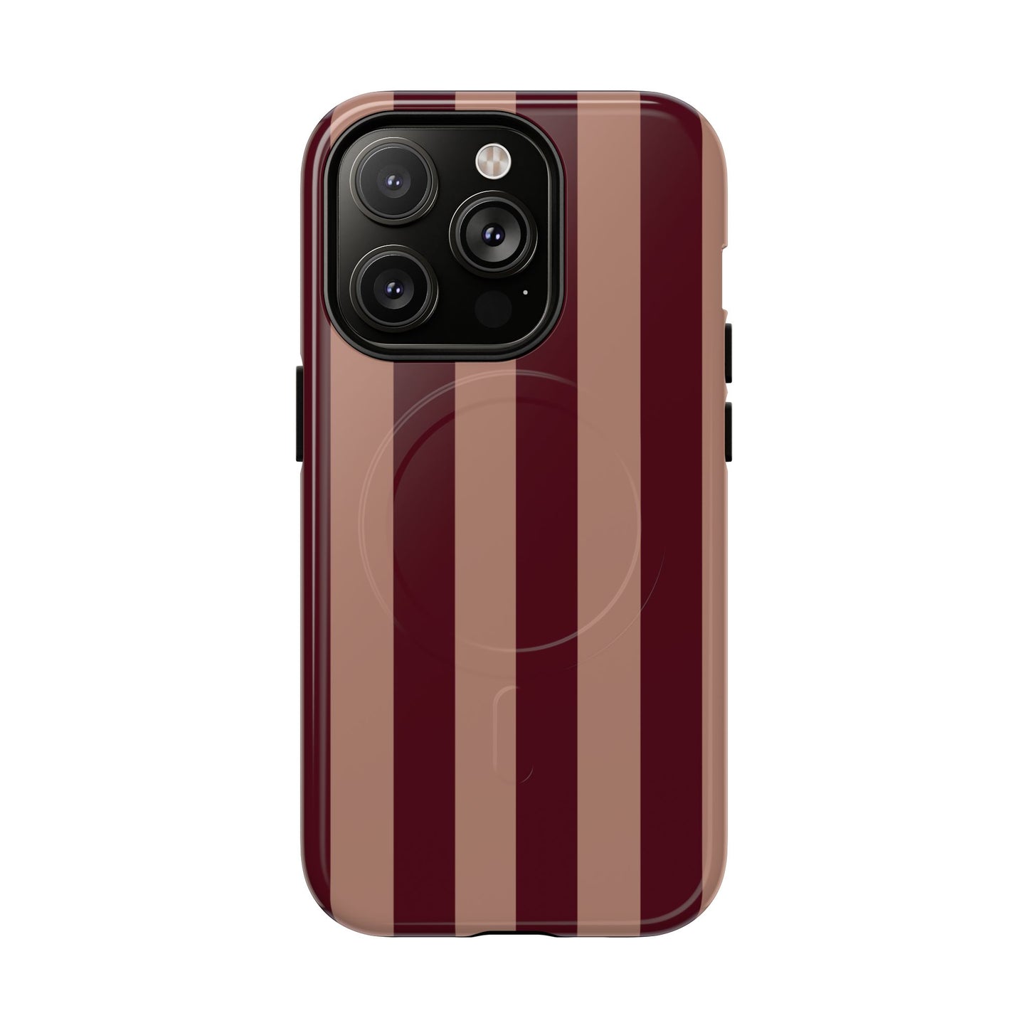 Tribeca | Burgundy Stripe MagSafe Case