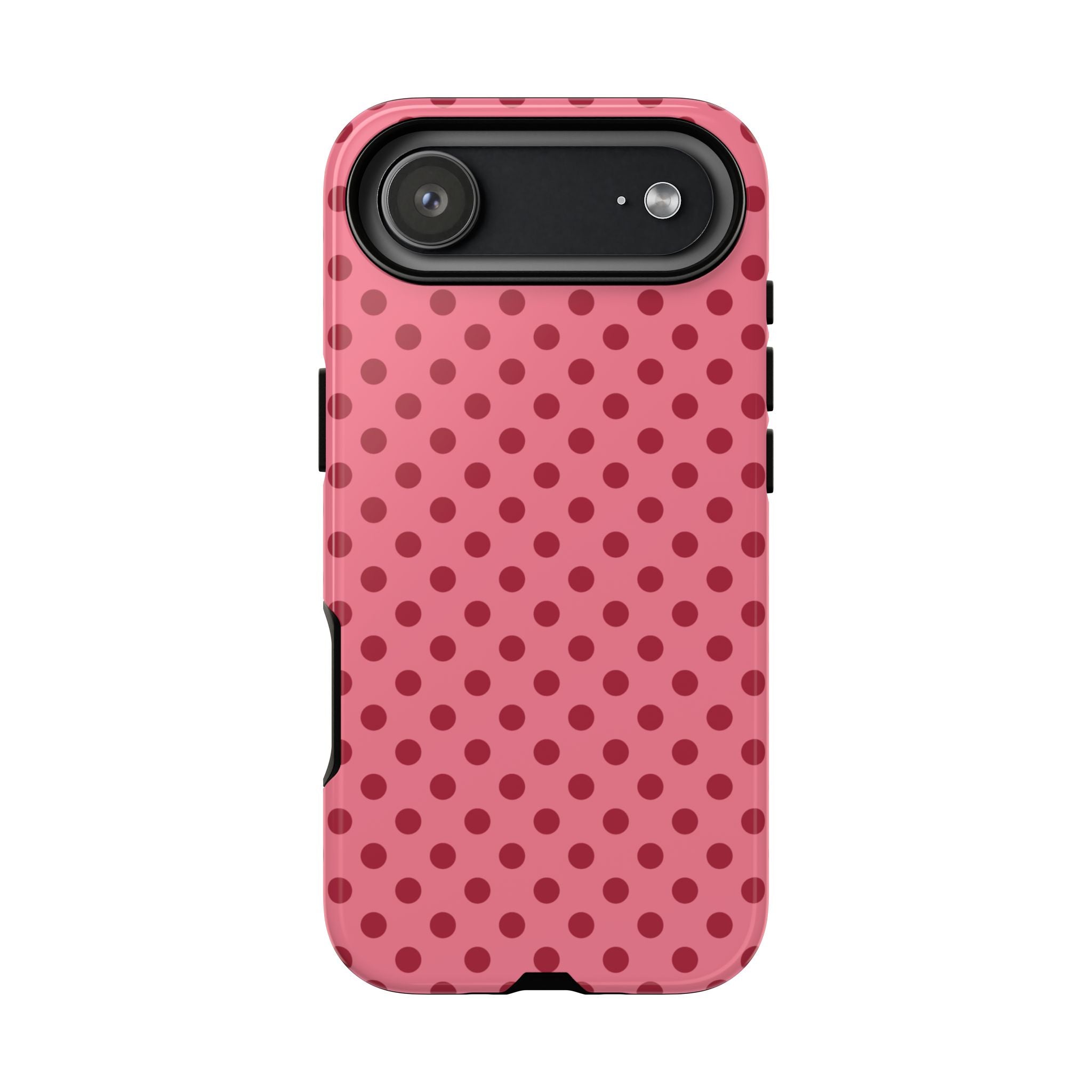 Berry Kiss Polka Dot iPhone Case