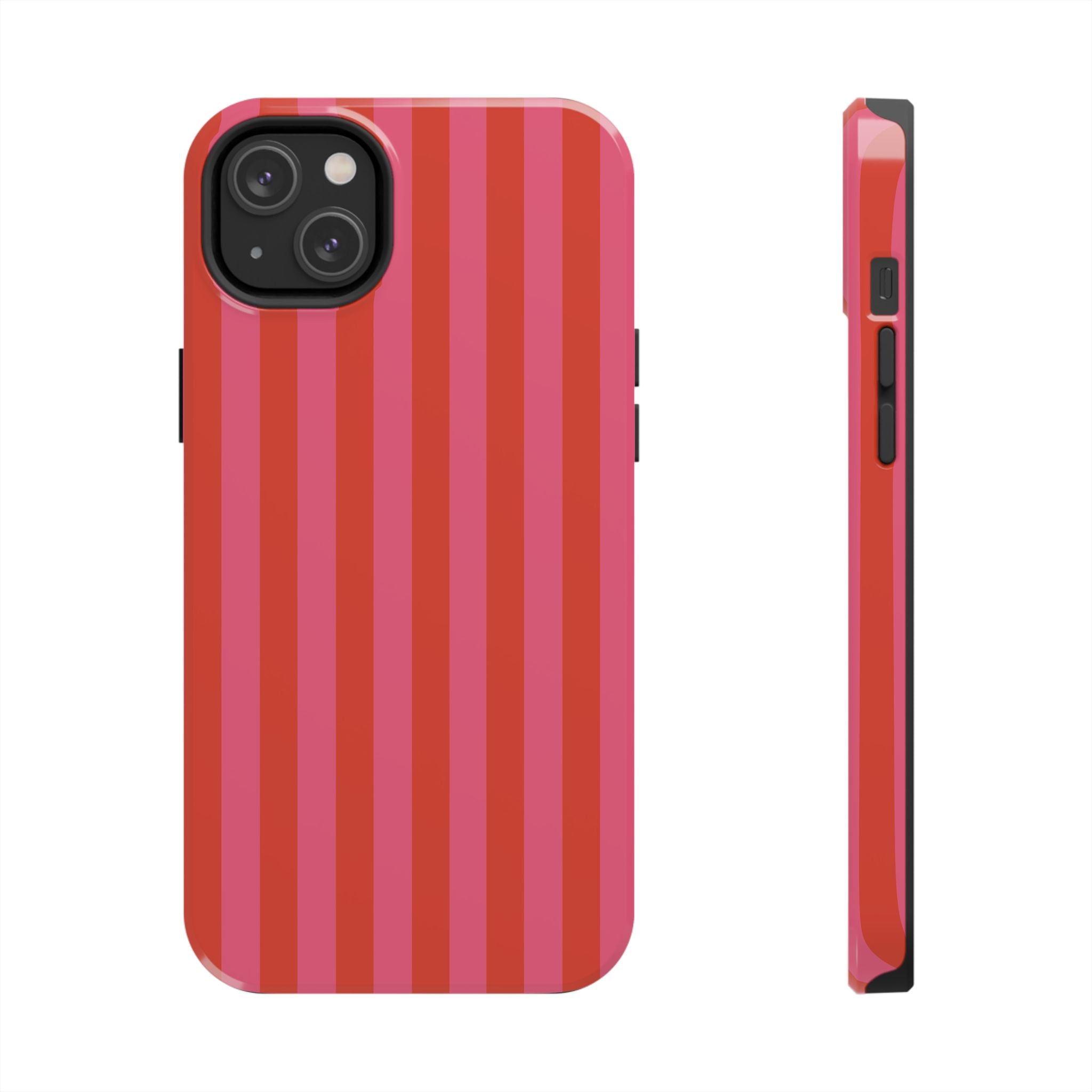 Tangerine Stripes iPhone Case