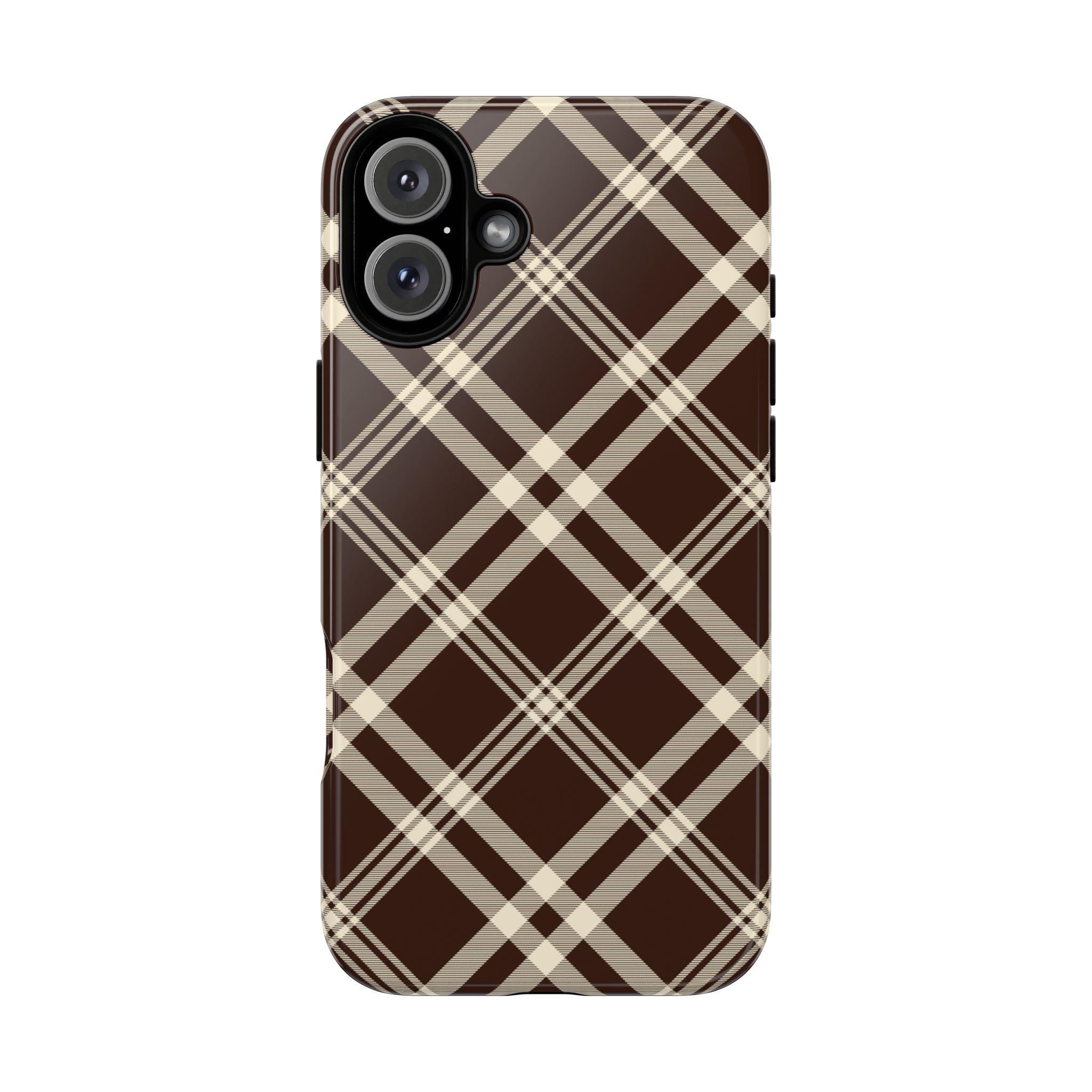 Mocha Plaid | iPhone Case