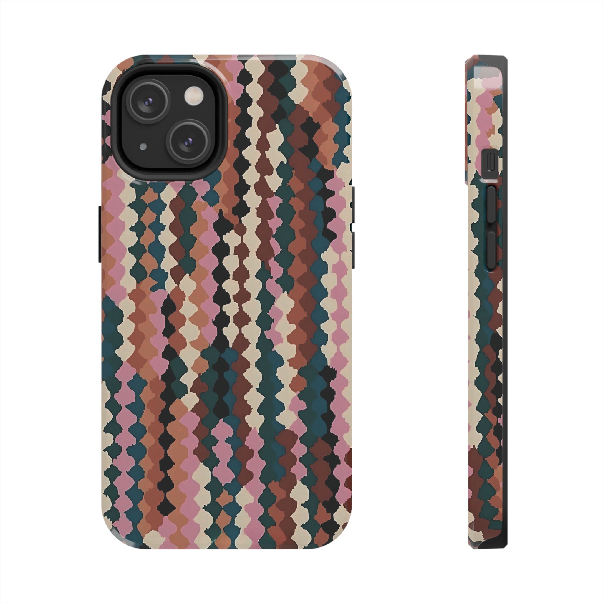 Coque iPhone à rayures bohèmes | Arty