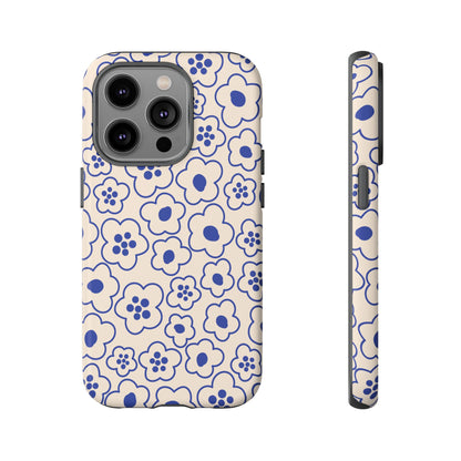 Blossom | Blue Retro Flower Case