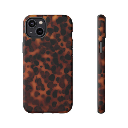 Shell Game | Dark Abstract Tortoise Print Case